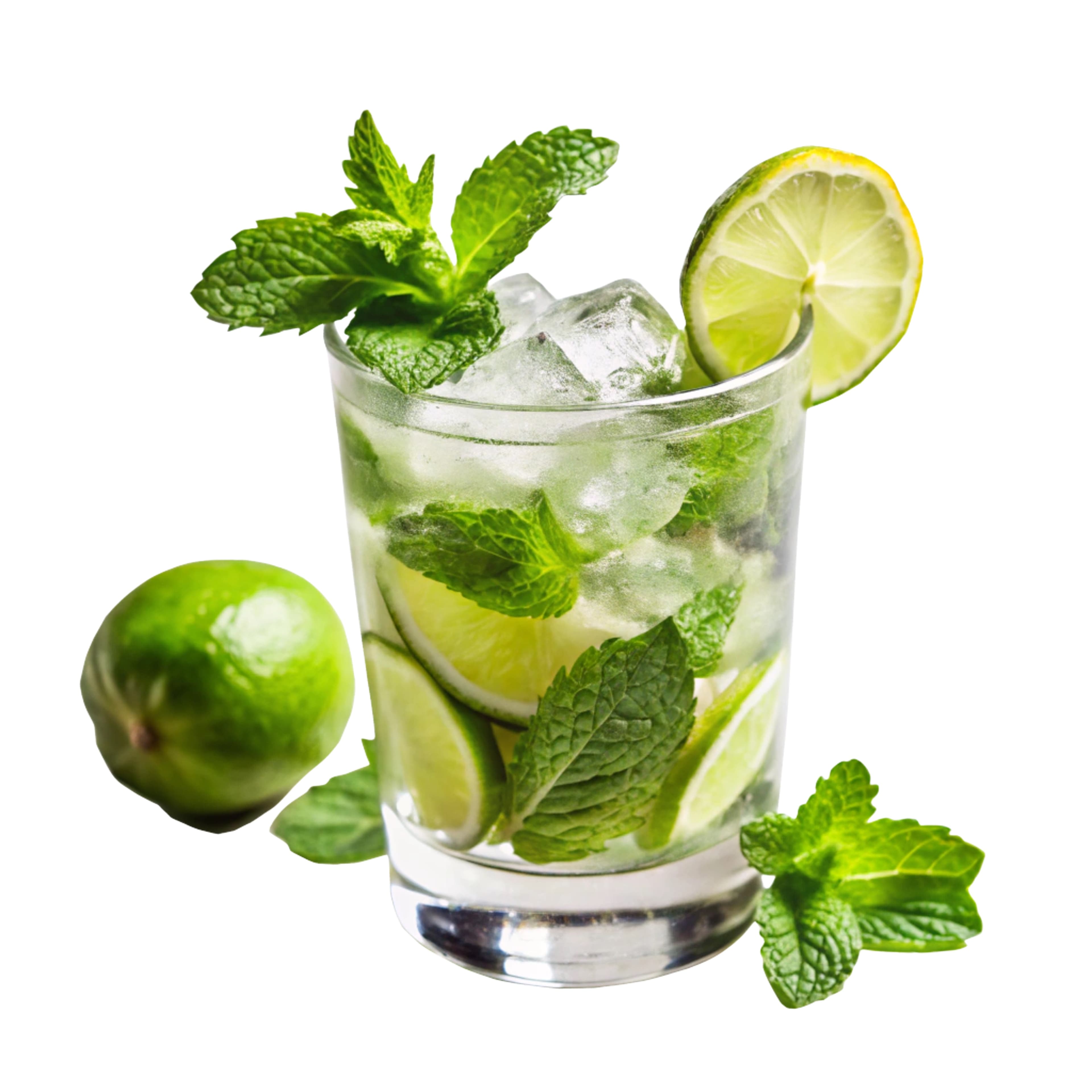 Refreshing Mojito Cocktail with Lime and Mint - PSD Template