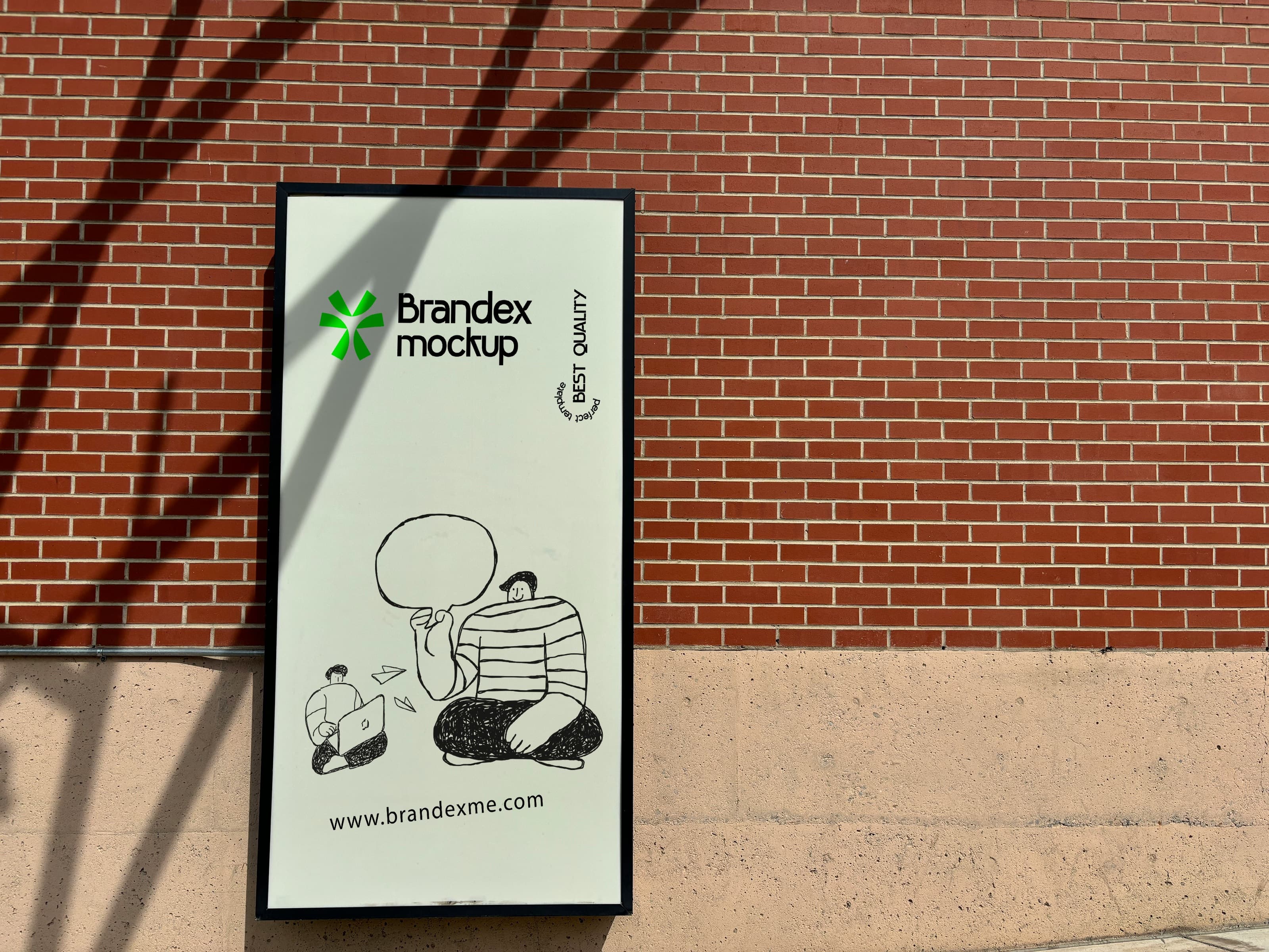 Outdoor street billboard mockup