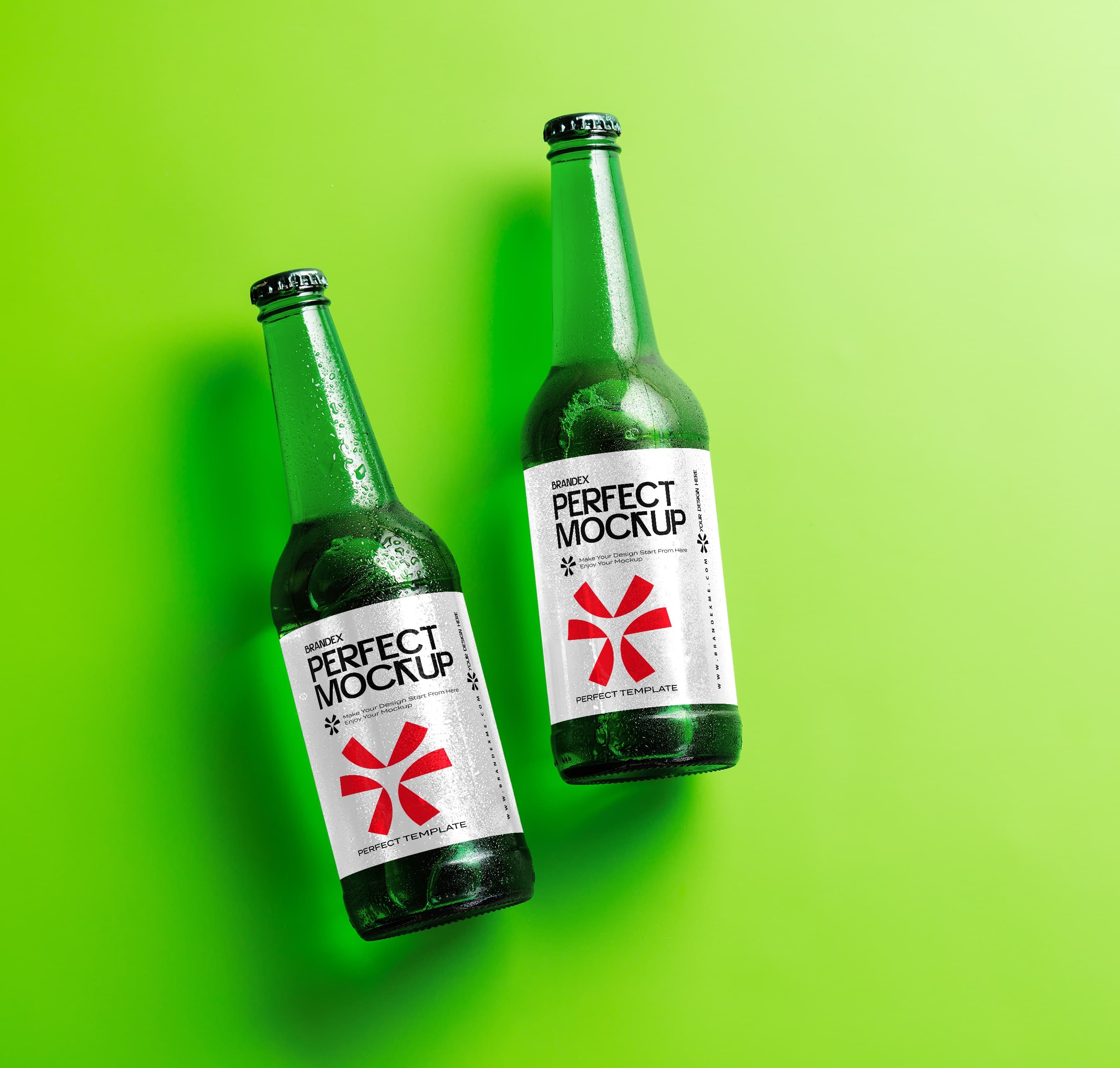 Green beer mockup