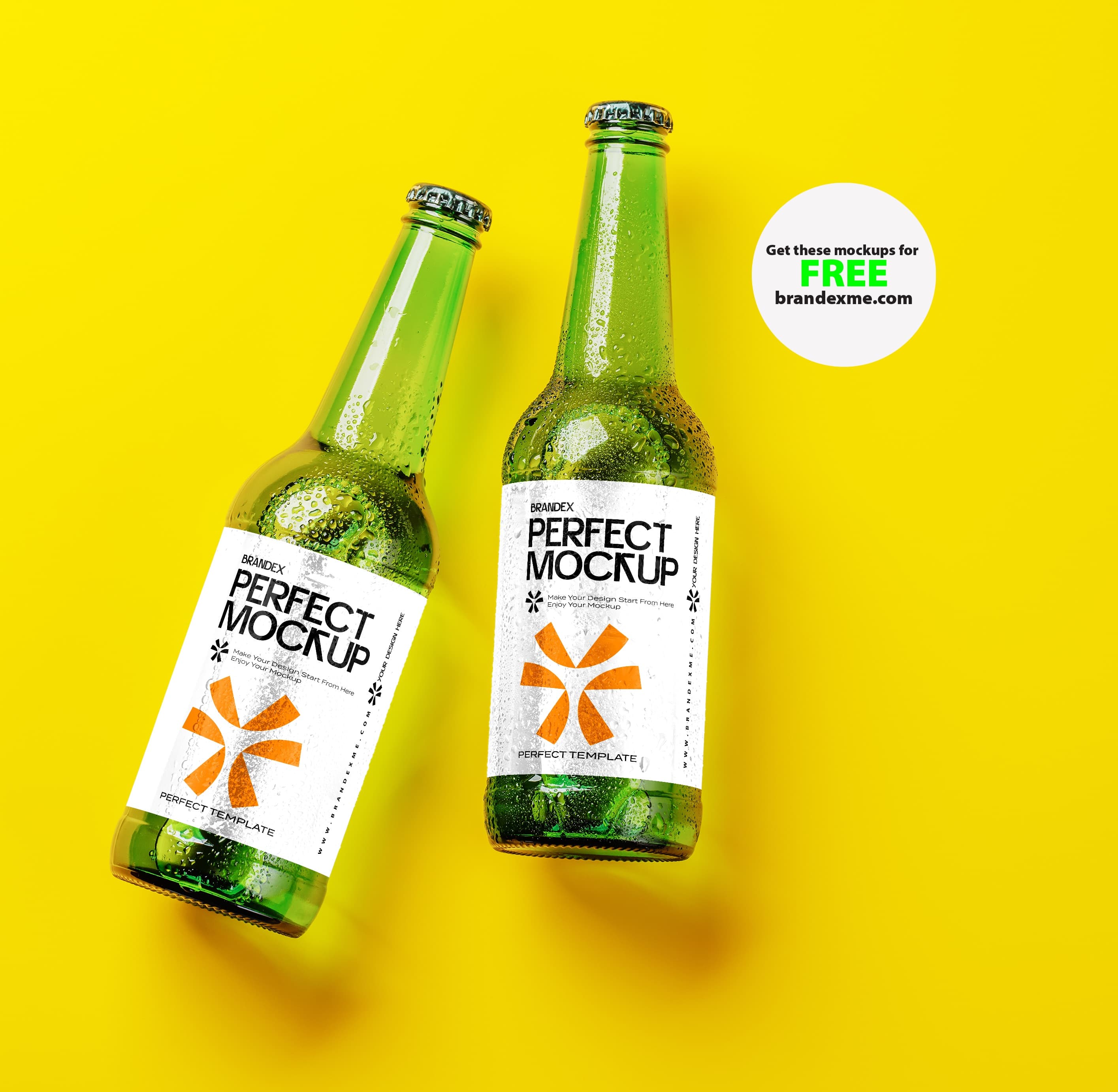 Green beer mockup
