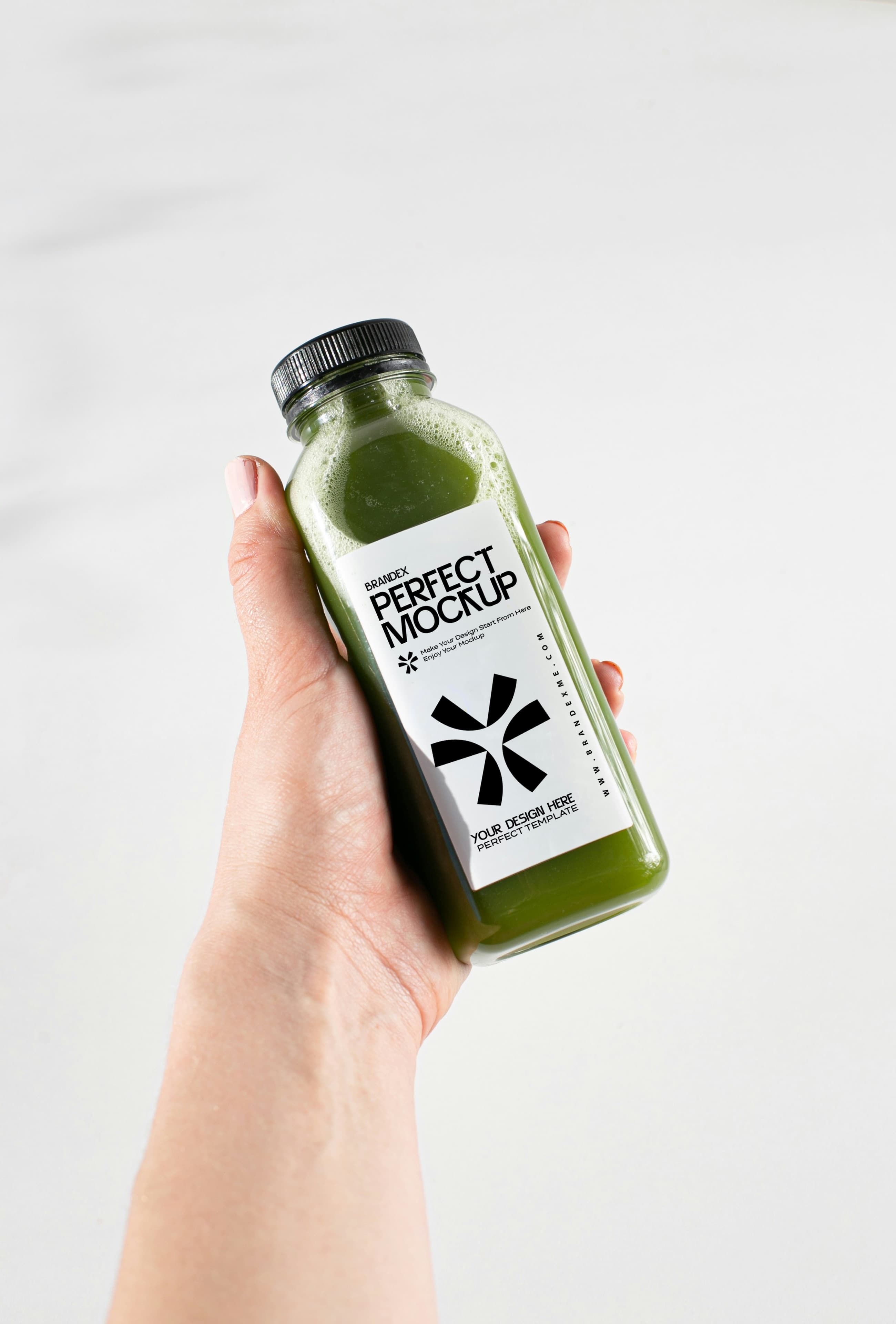 Green smoothie mockup