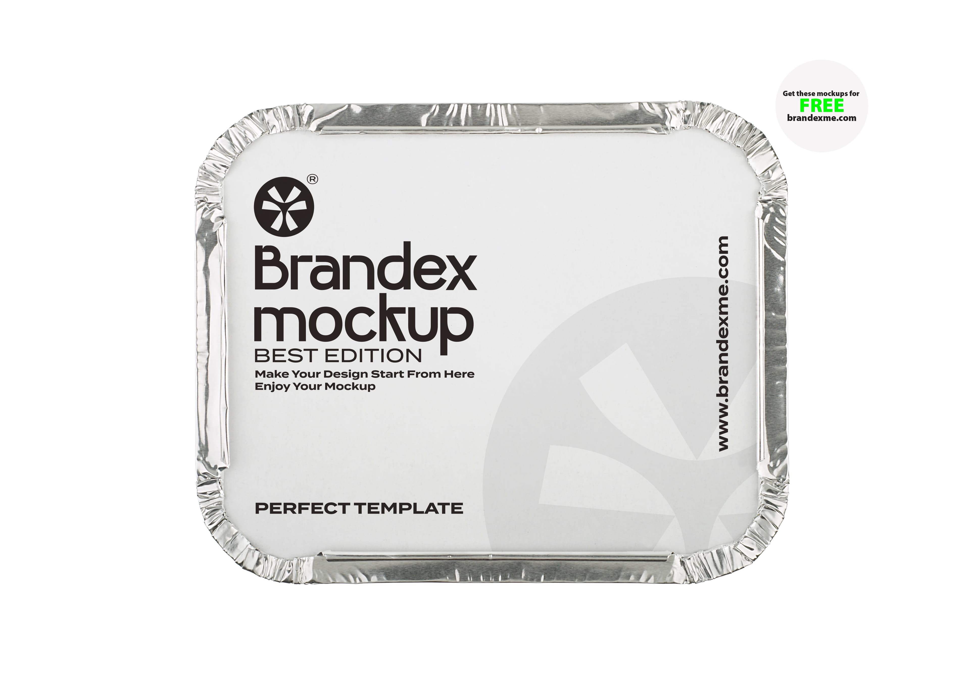 Foil tray mockup