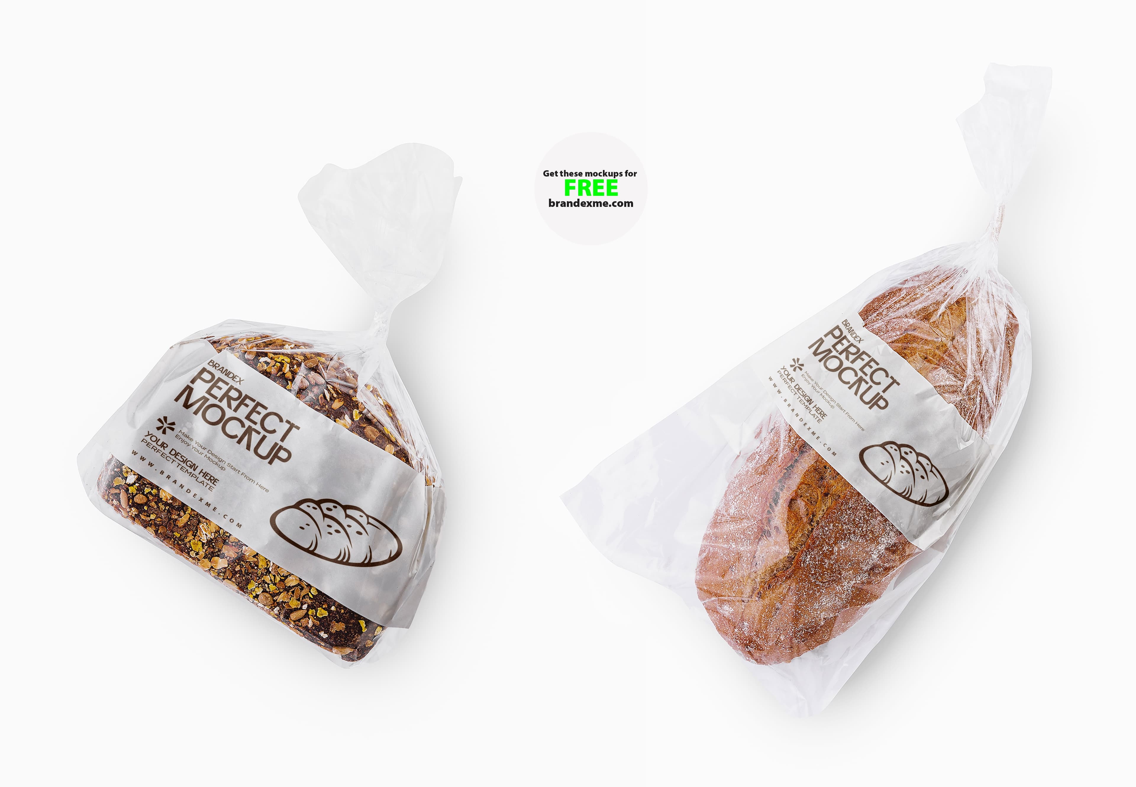 Clear bread mockup