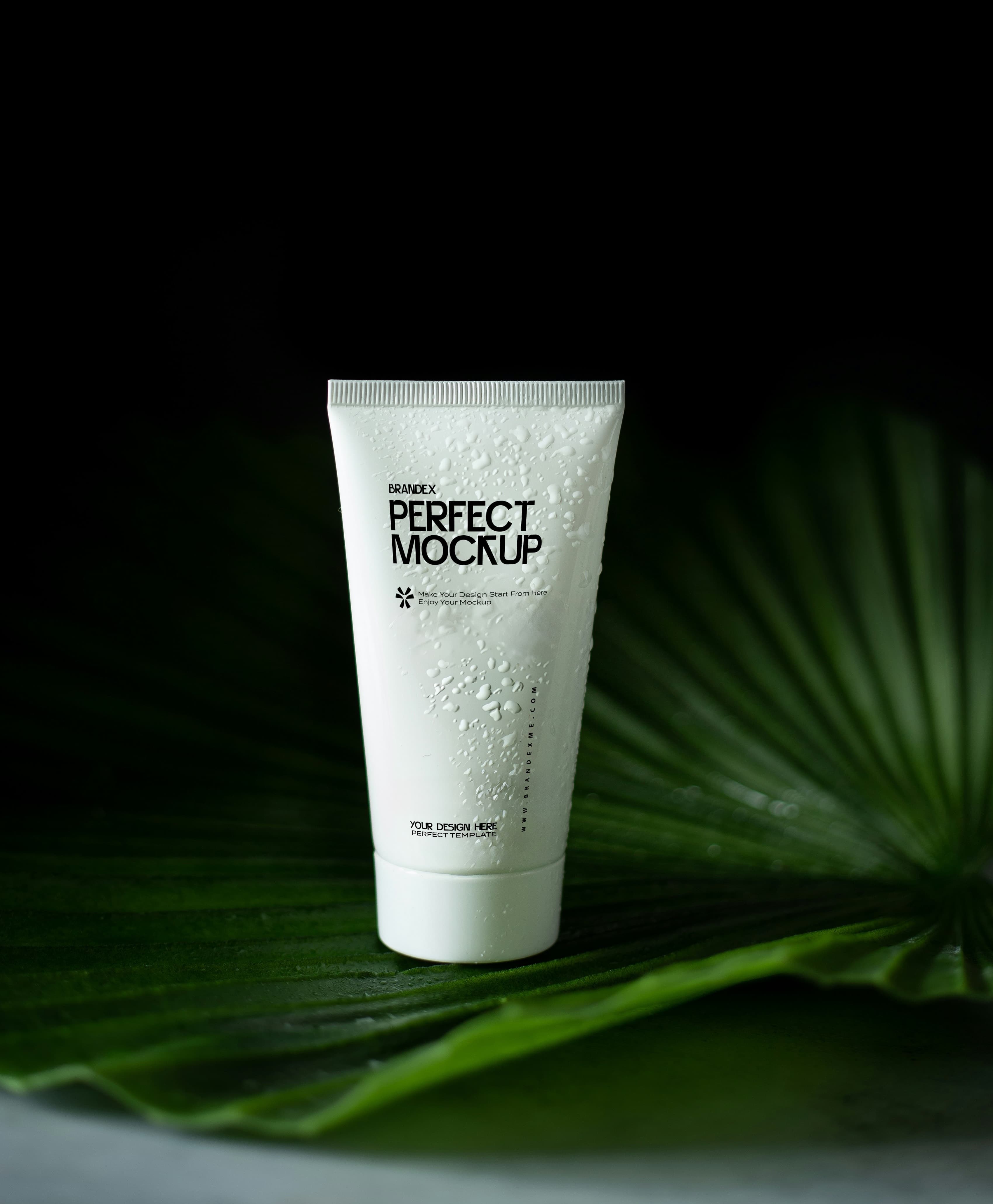 Moisture cream tube mockup