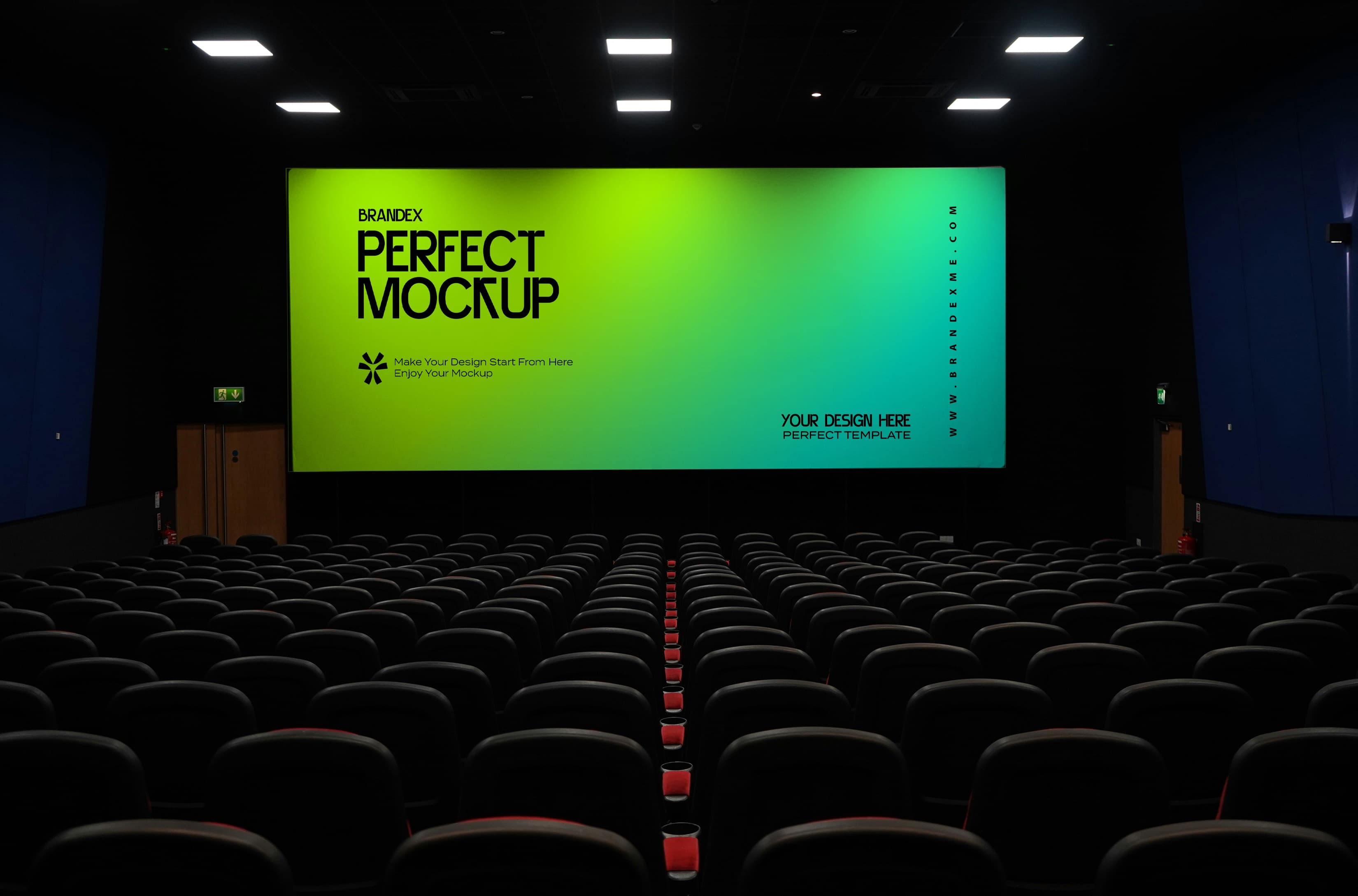 Cinema screen mockup