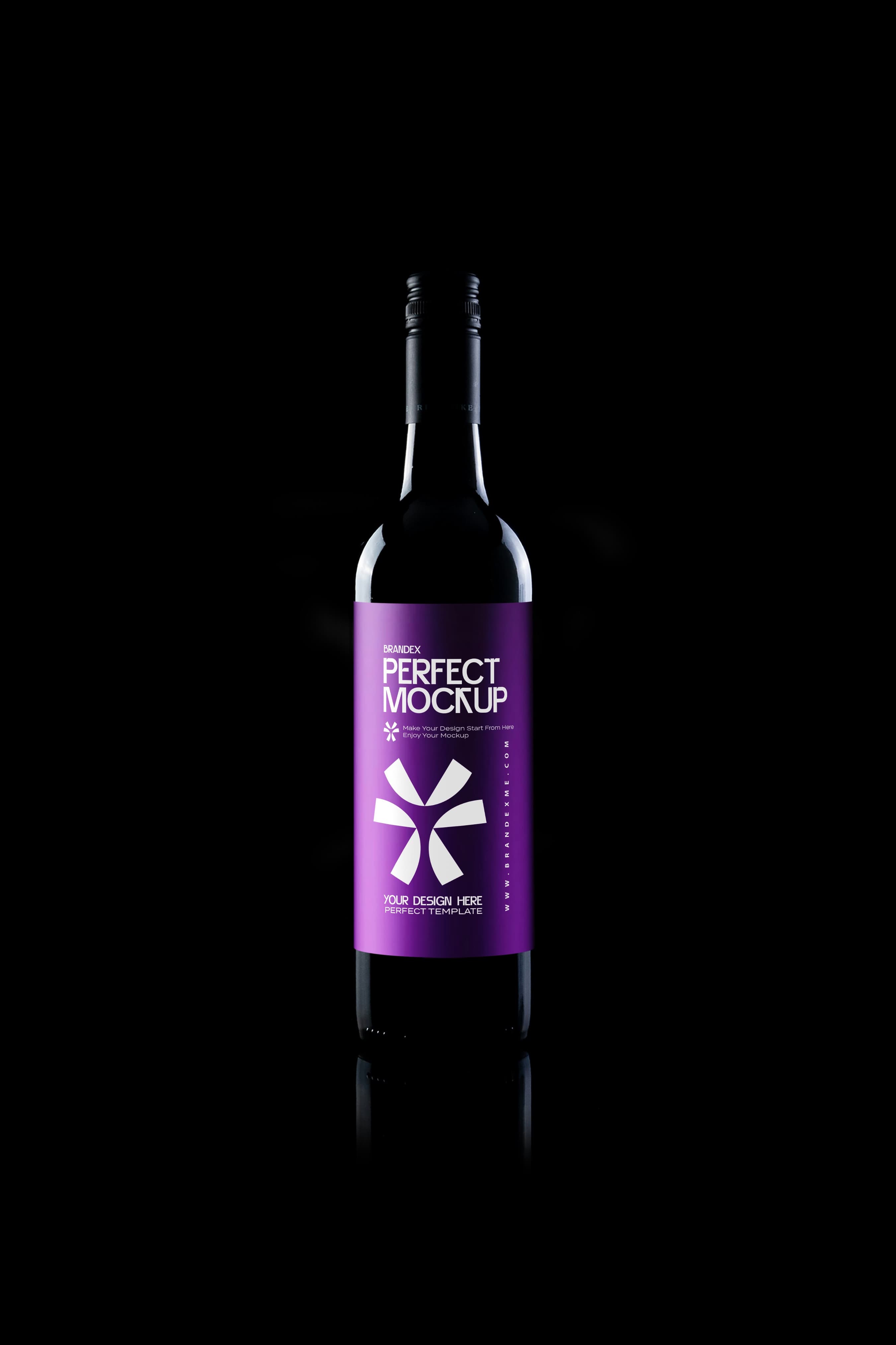 Sleek wine mockup