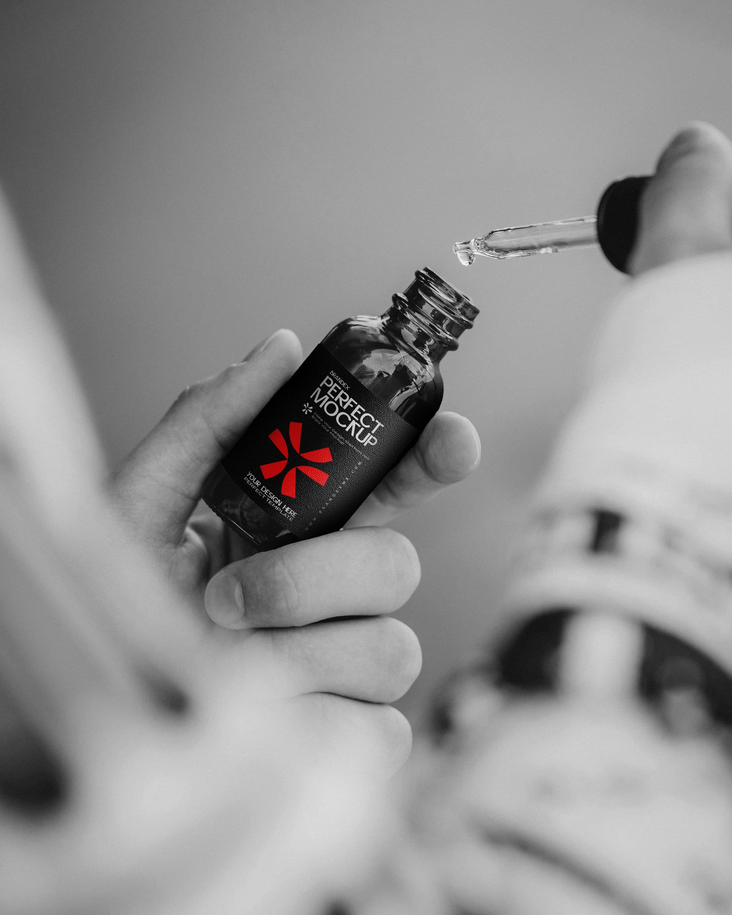 Dark dropper mockup