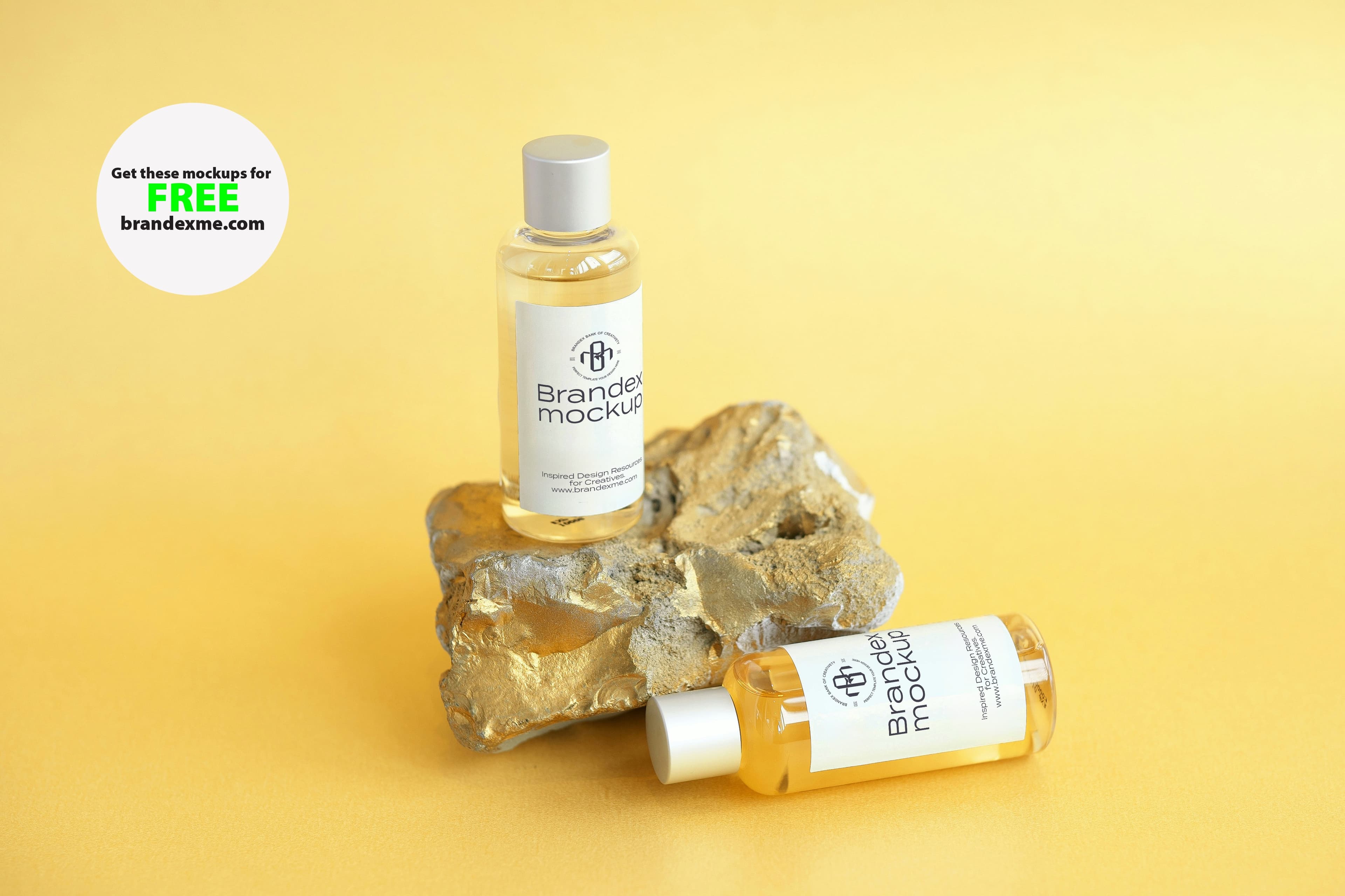 Amber cosmetic mockup