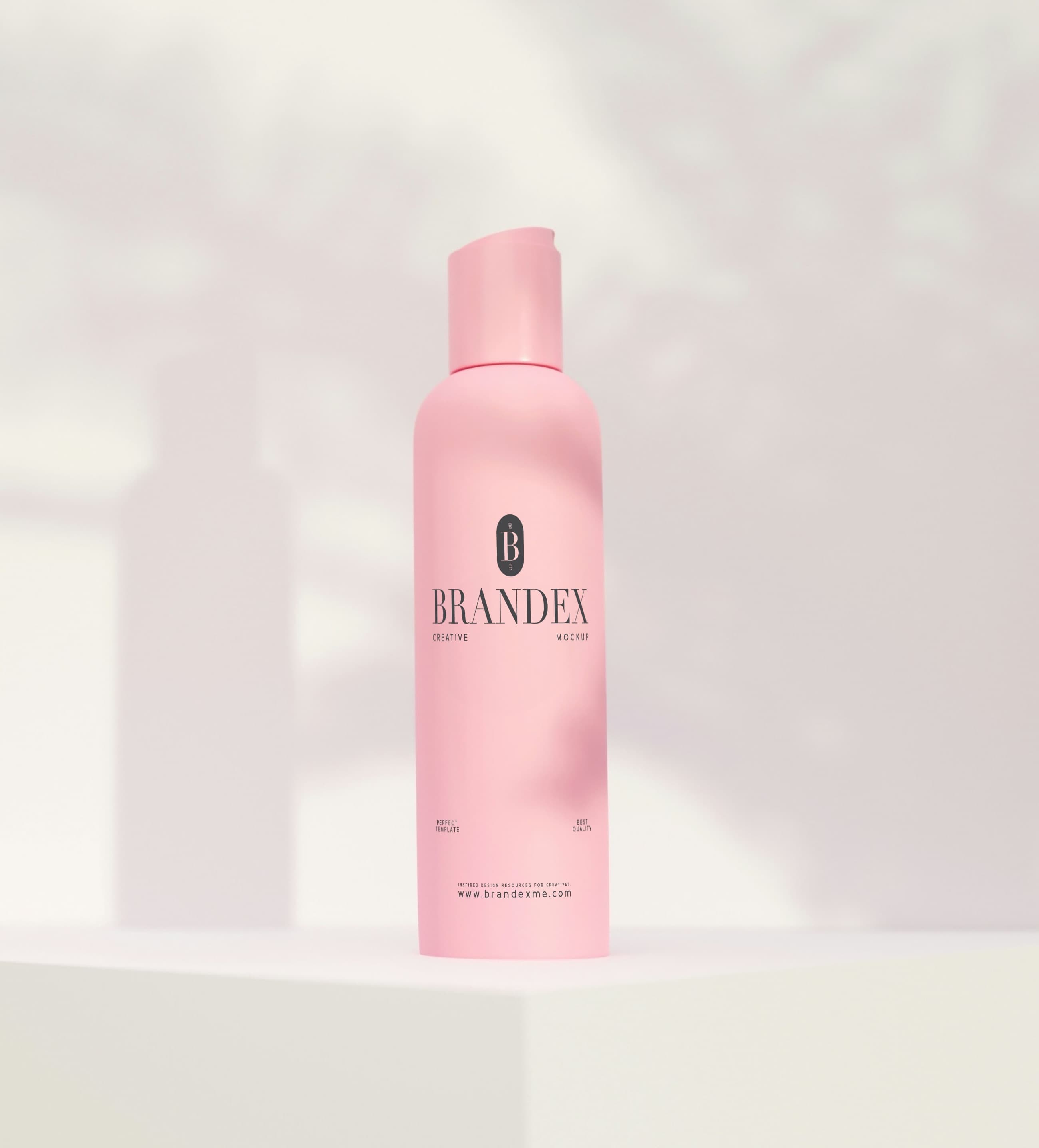 Pink cylindrical mockup