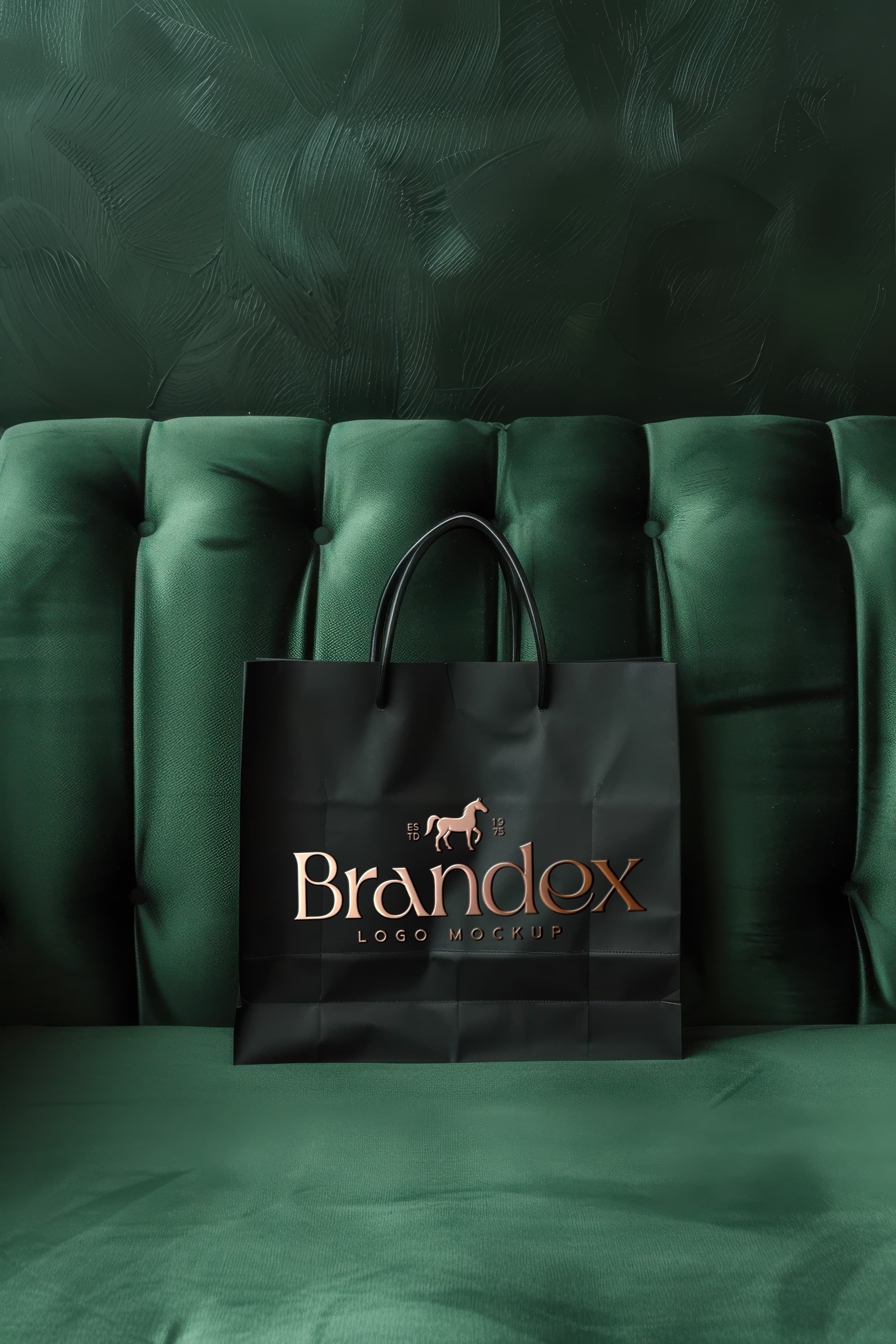 Luxury paper bag mockup
