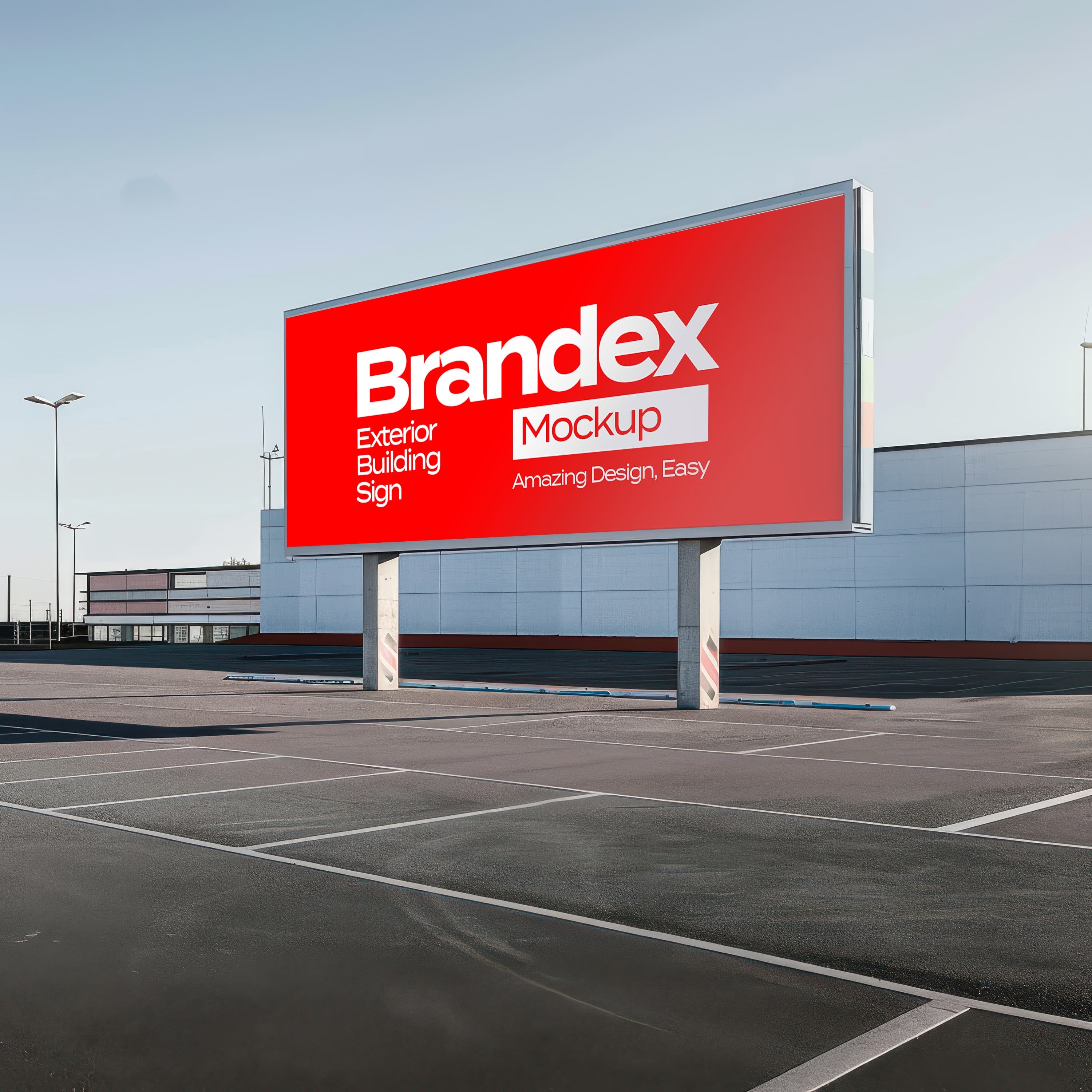 Outdoor billboard mockup