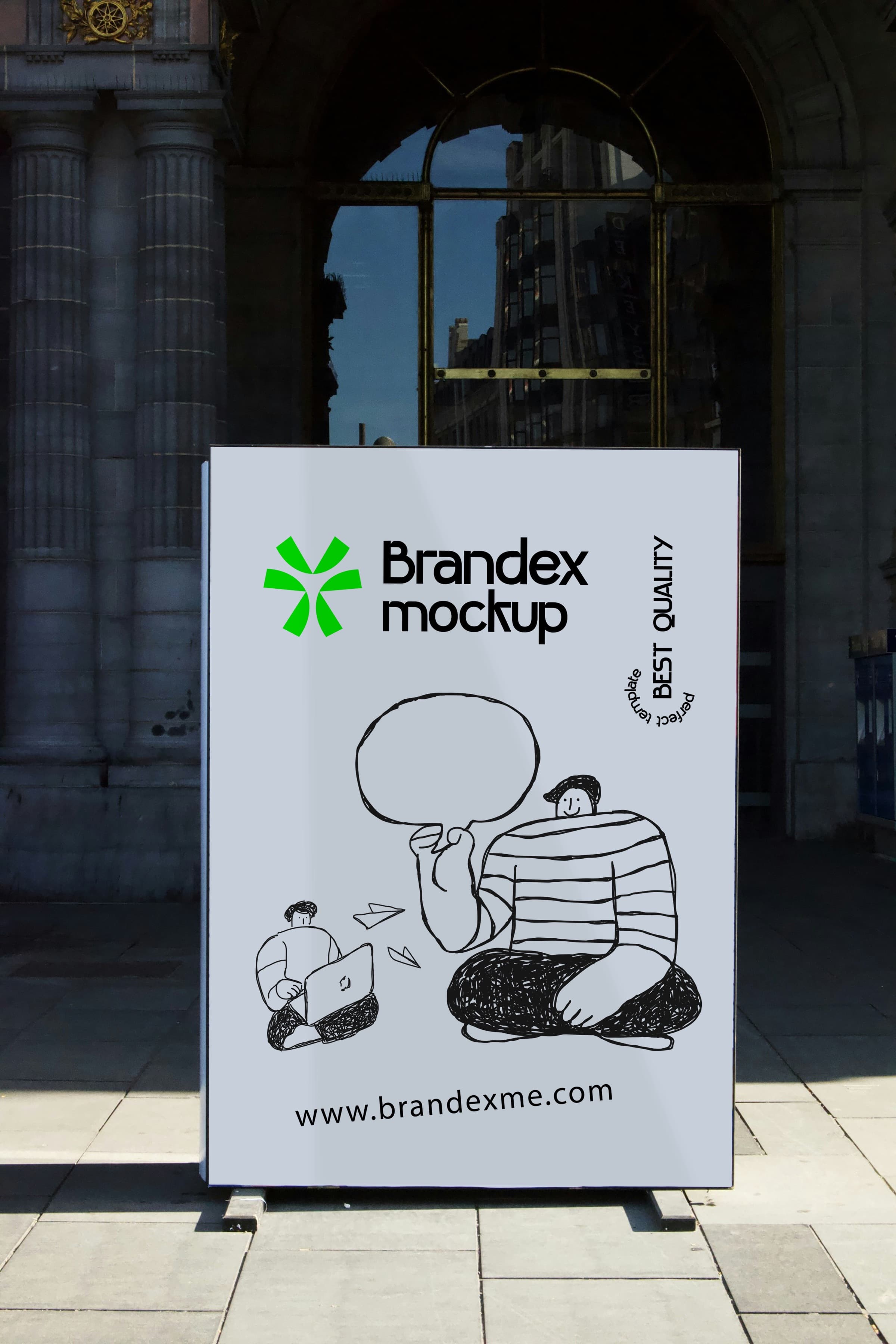 Urban billboard mockup