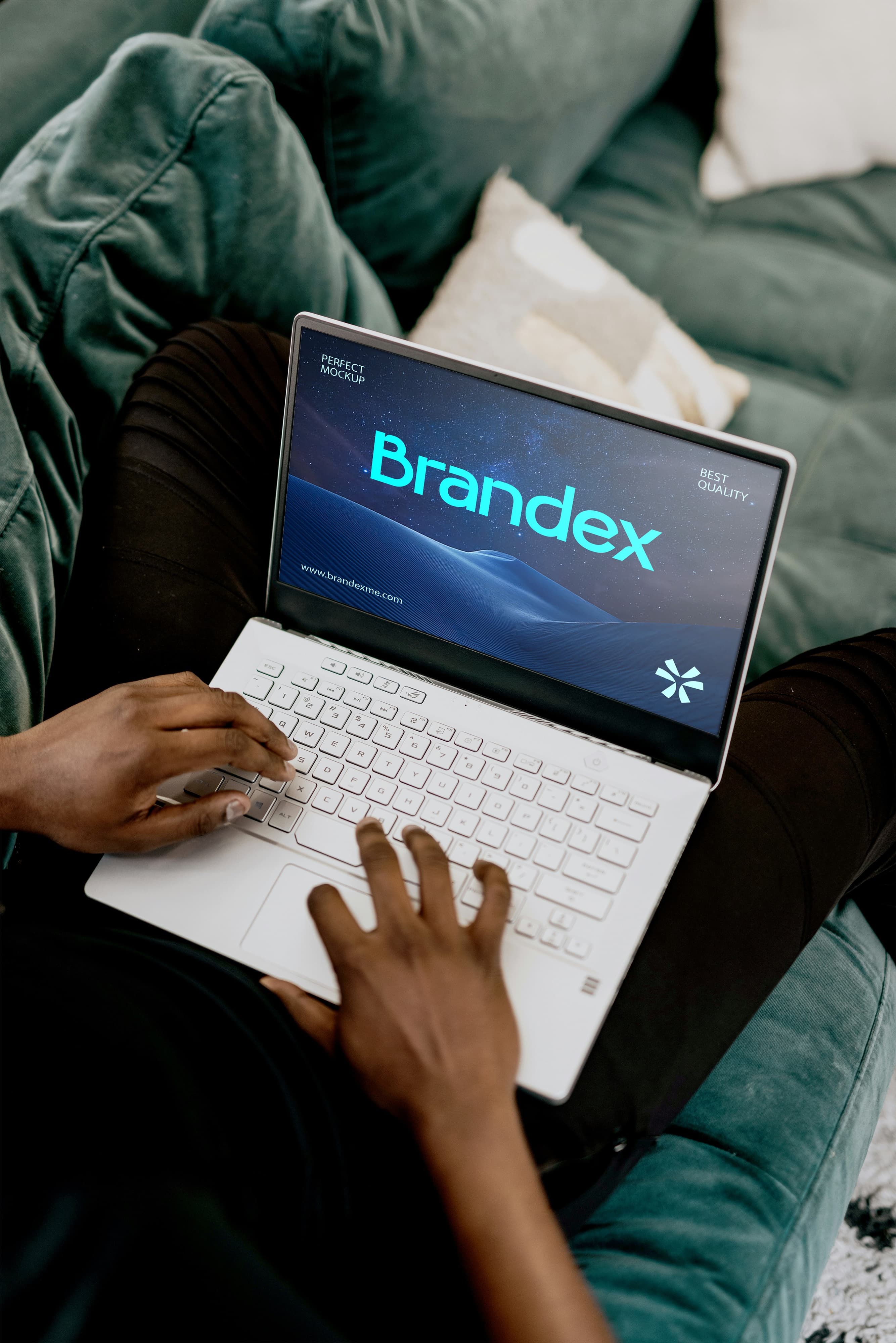 Modern laptop screen mockup