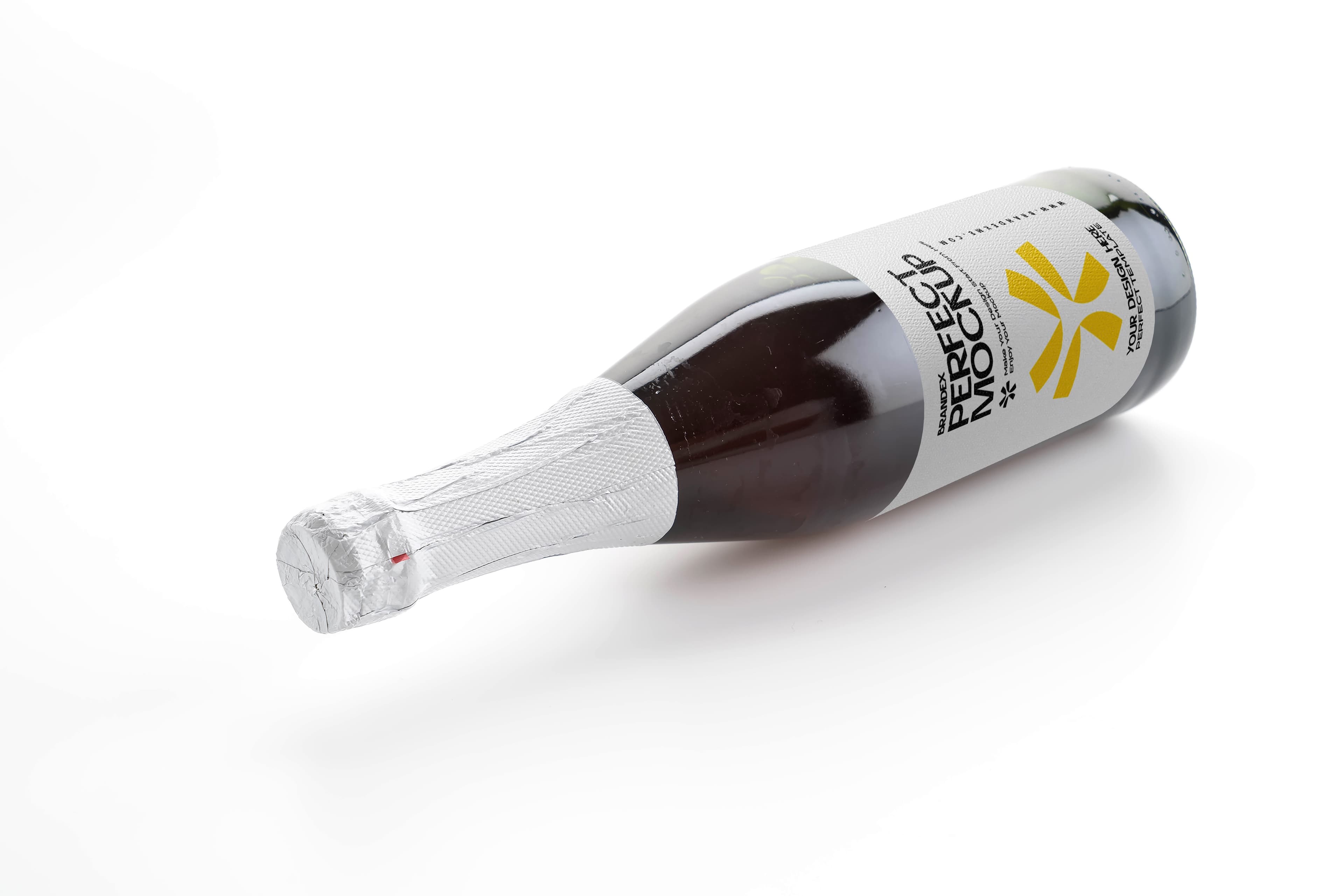 Premium champagne mockup