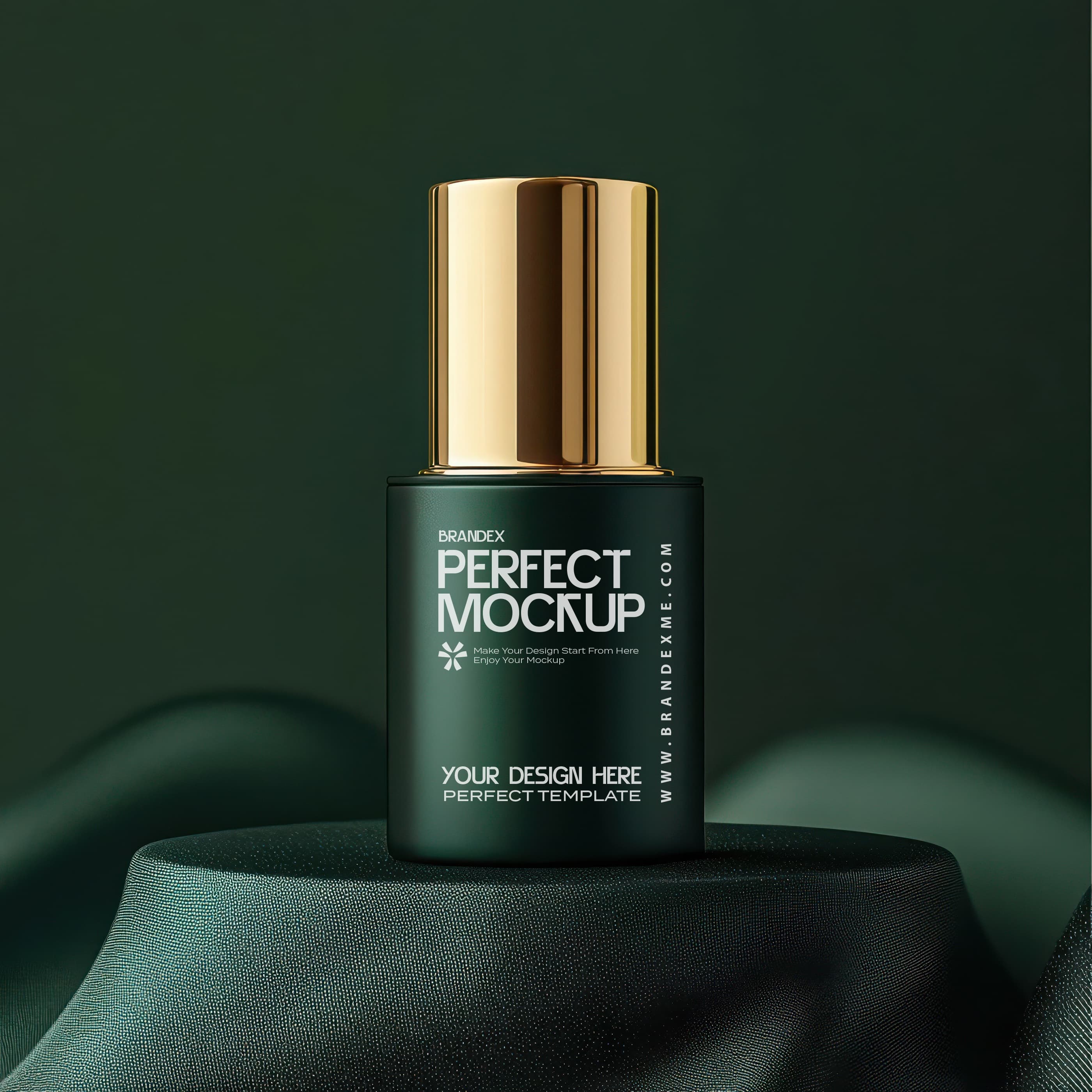 Elegant dark green mockup