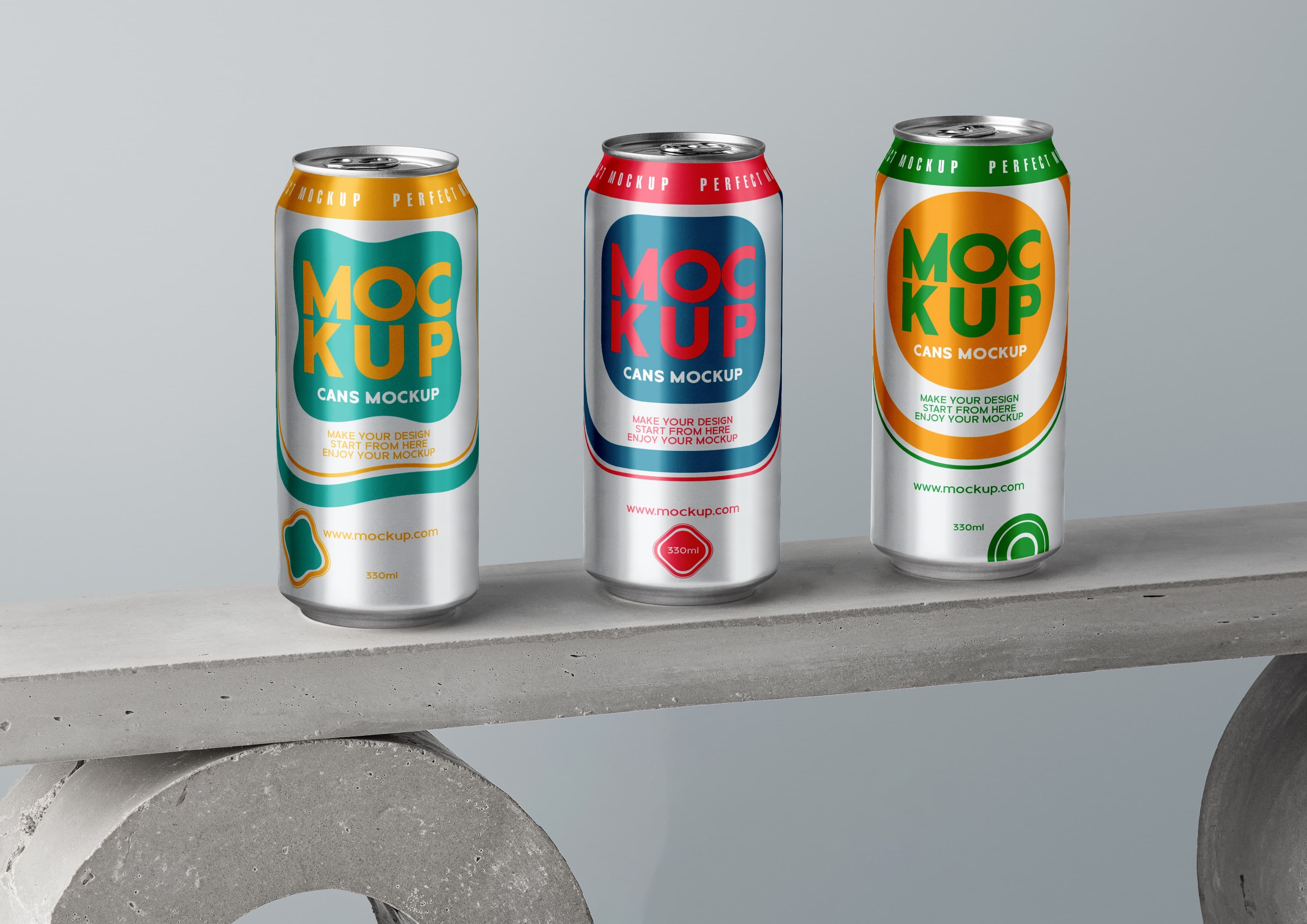 3D Can 330ml Mockup for Stunning Product Presentations