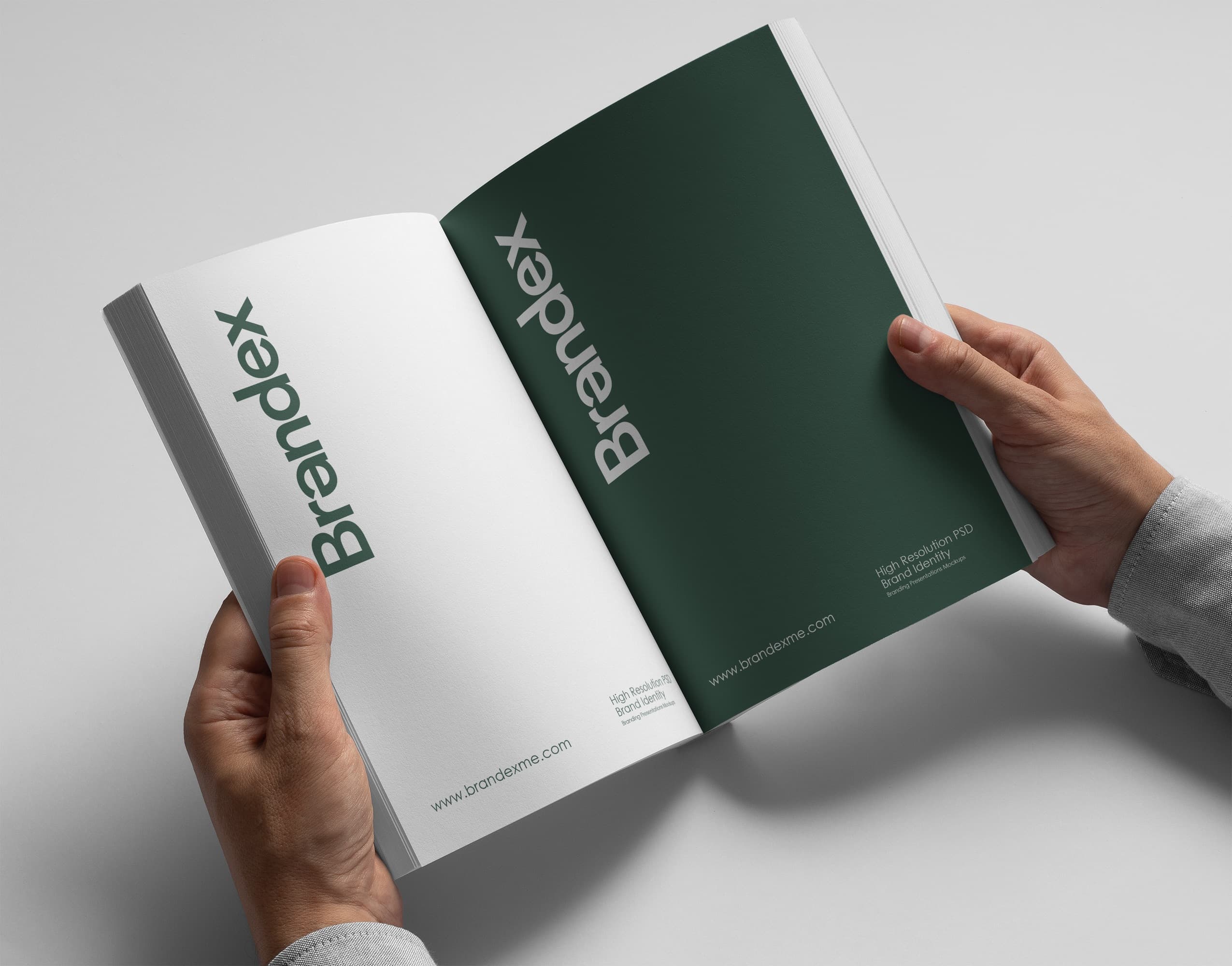 Dual-page magazine mockup