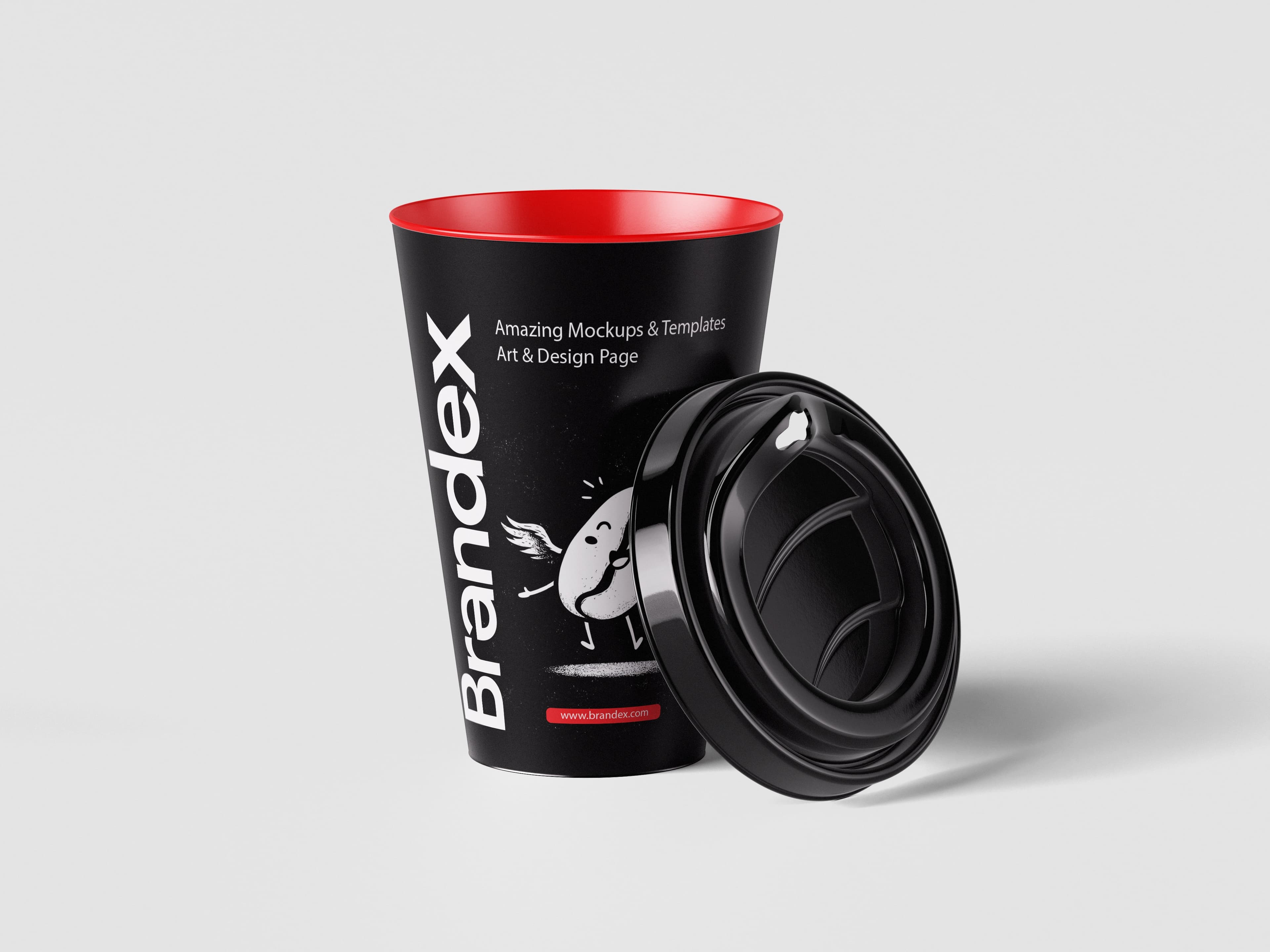 Elegant Black Cup Mockup for Branding