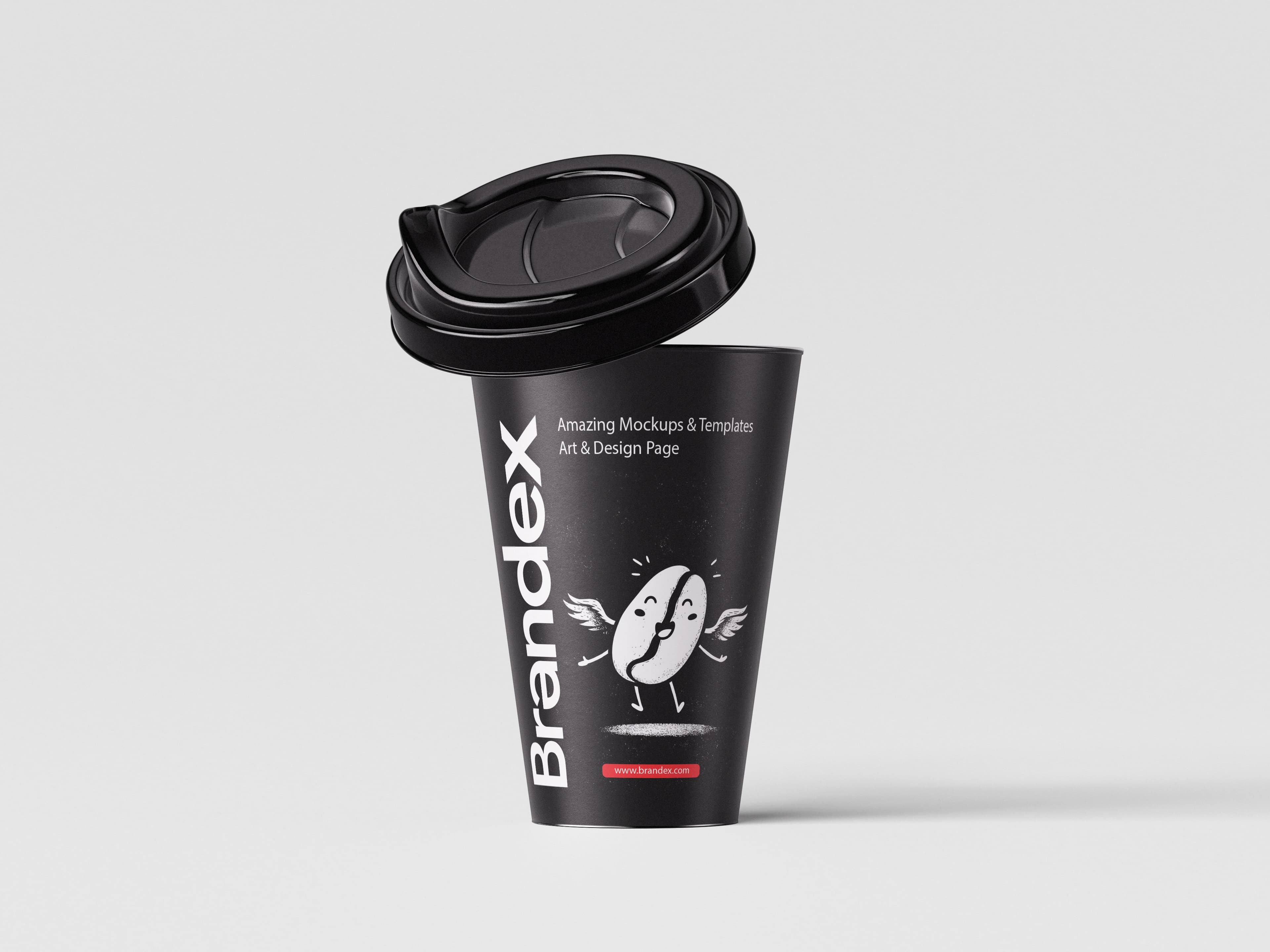 Premium Black Cup Mockup for Designers