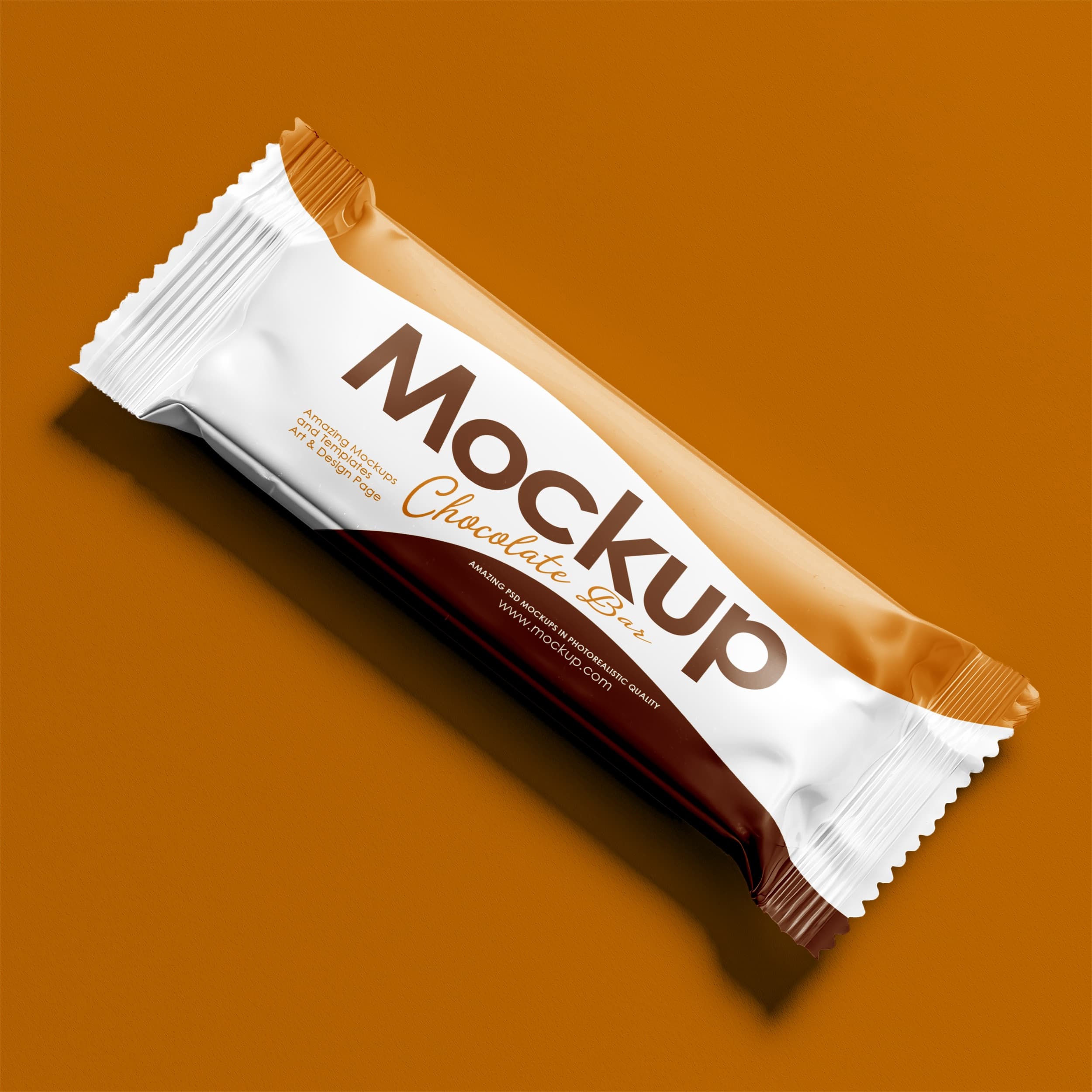 Gold and white chocolate bar mockup