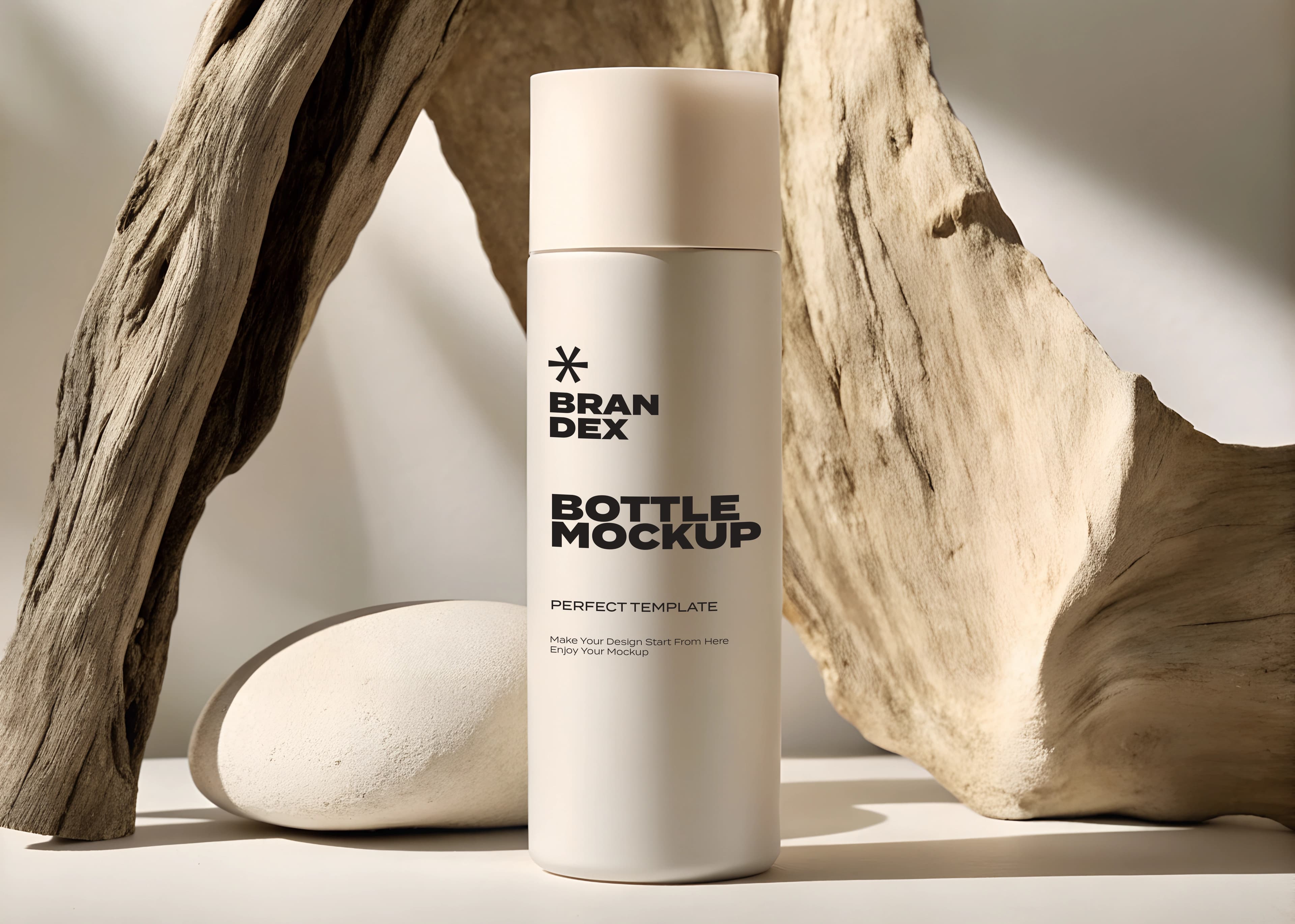 Minimalist beige mockup