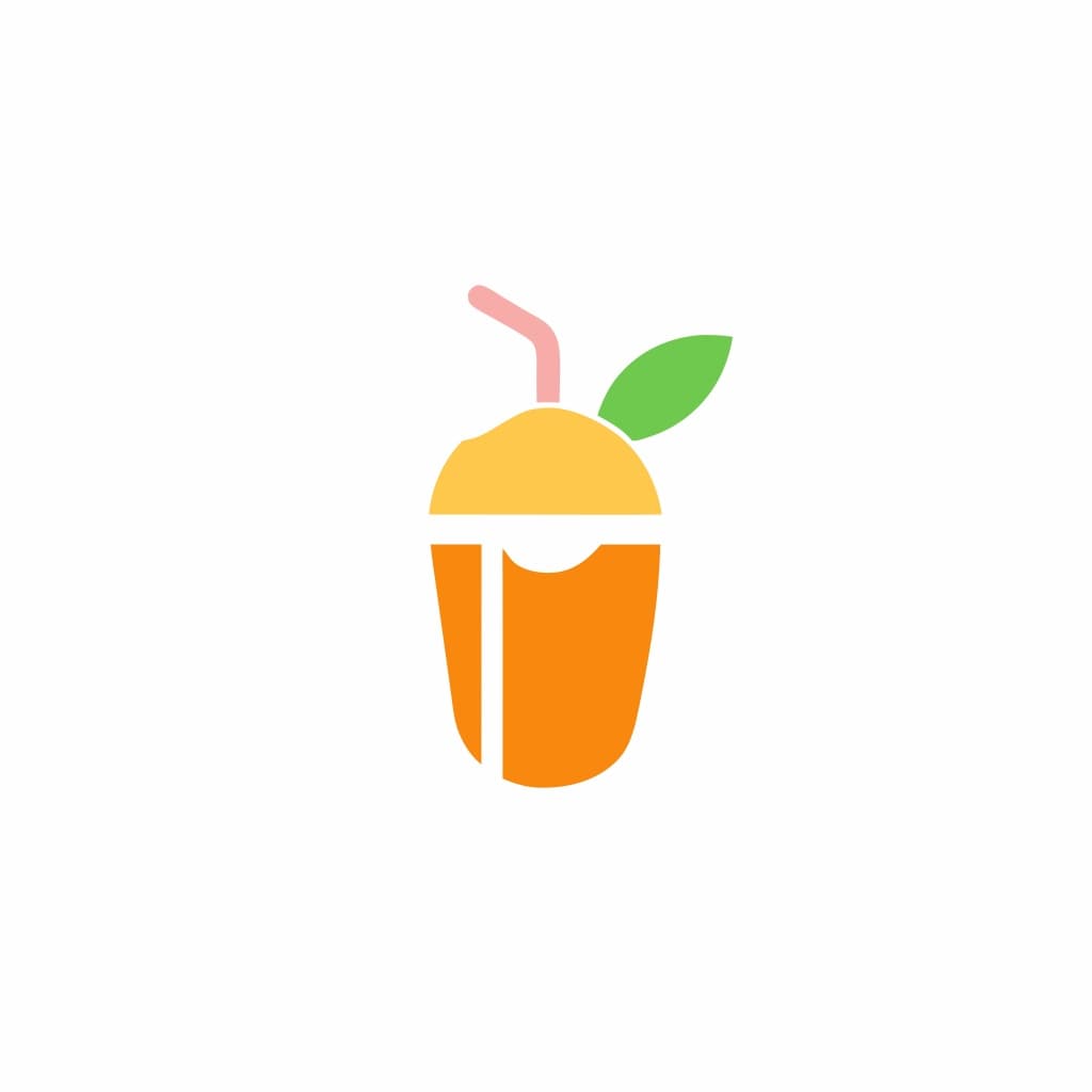 Modern Juice Bar Logo Design