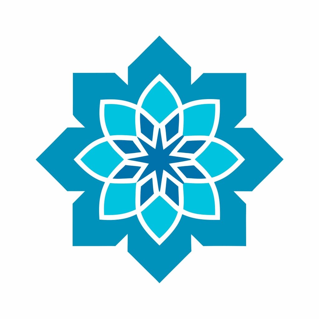 Geometric Blue Abstract Icon Design