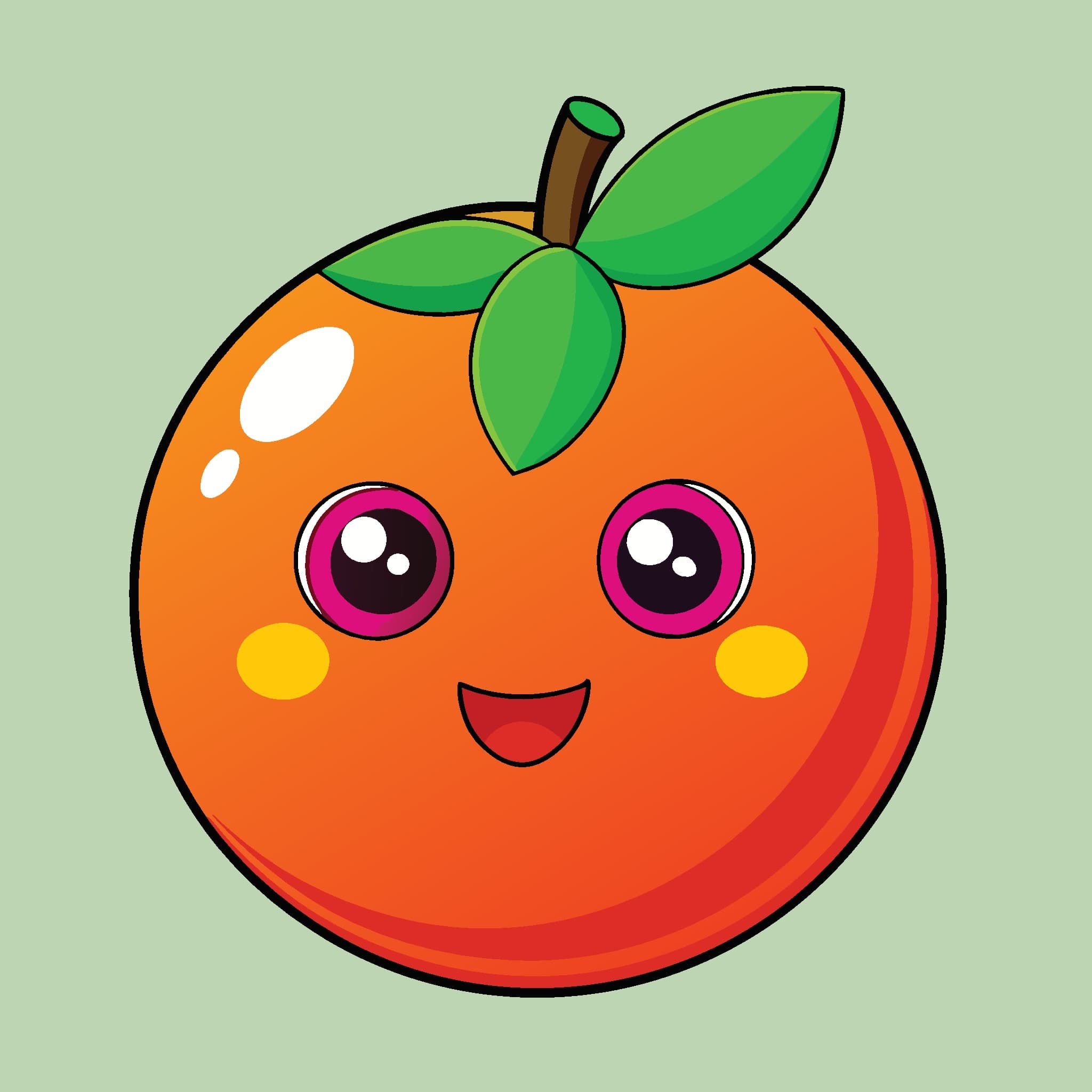 Orange Fruit Icon  3