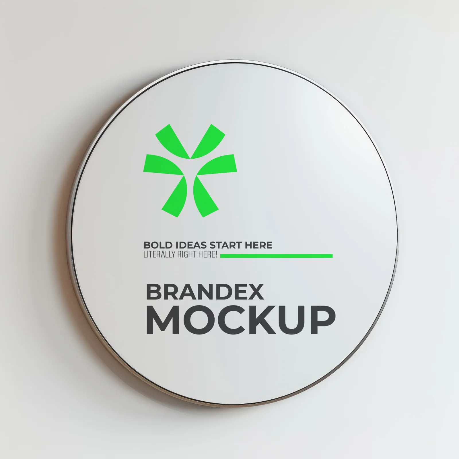 Photorealistic Logo Mockup on Textured Wood Surface