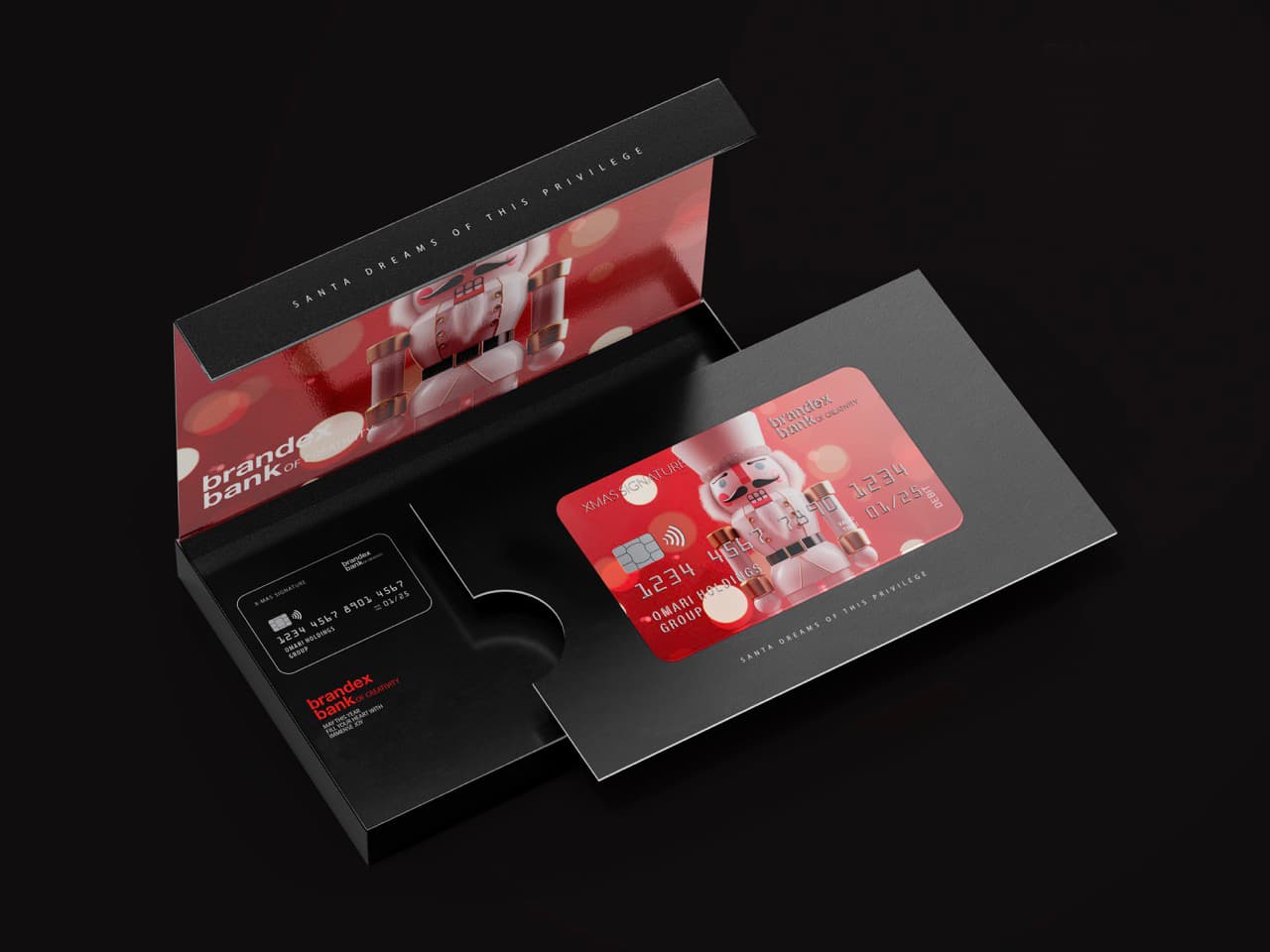 Visa Credit Card Packaging EPS Design Template Print Ready