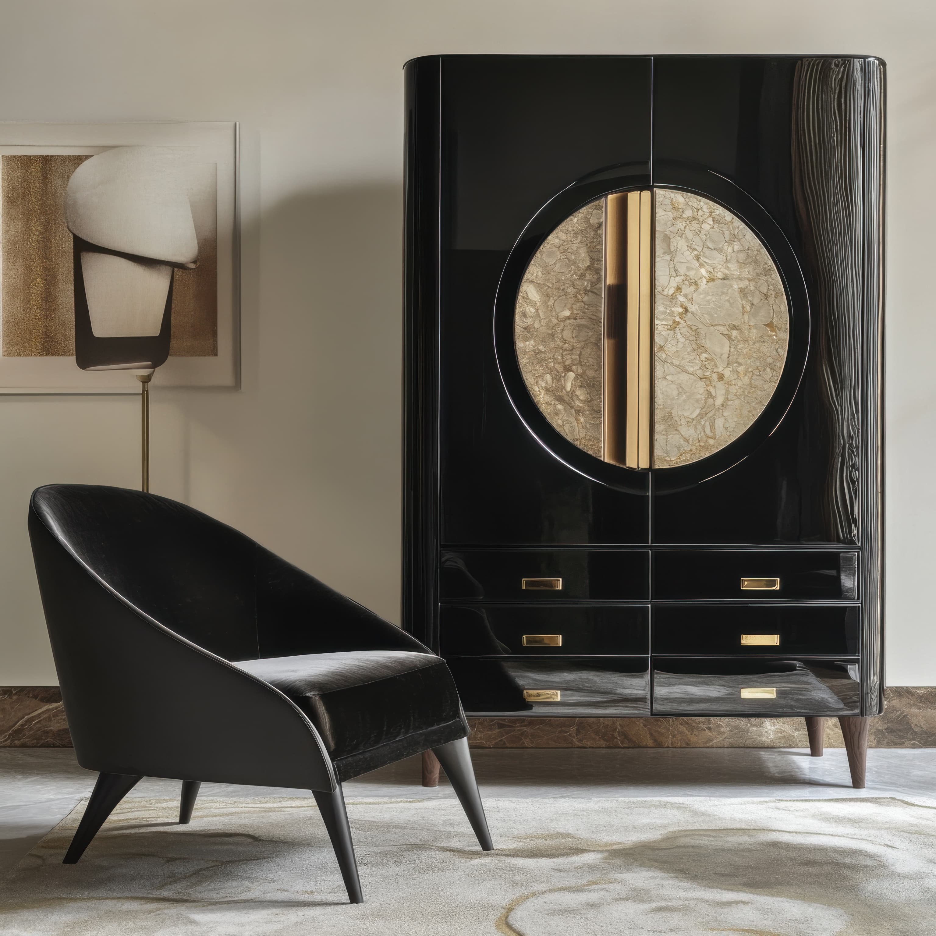 Serene Mountain Landscape with Atmospheric Lighting (6)