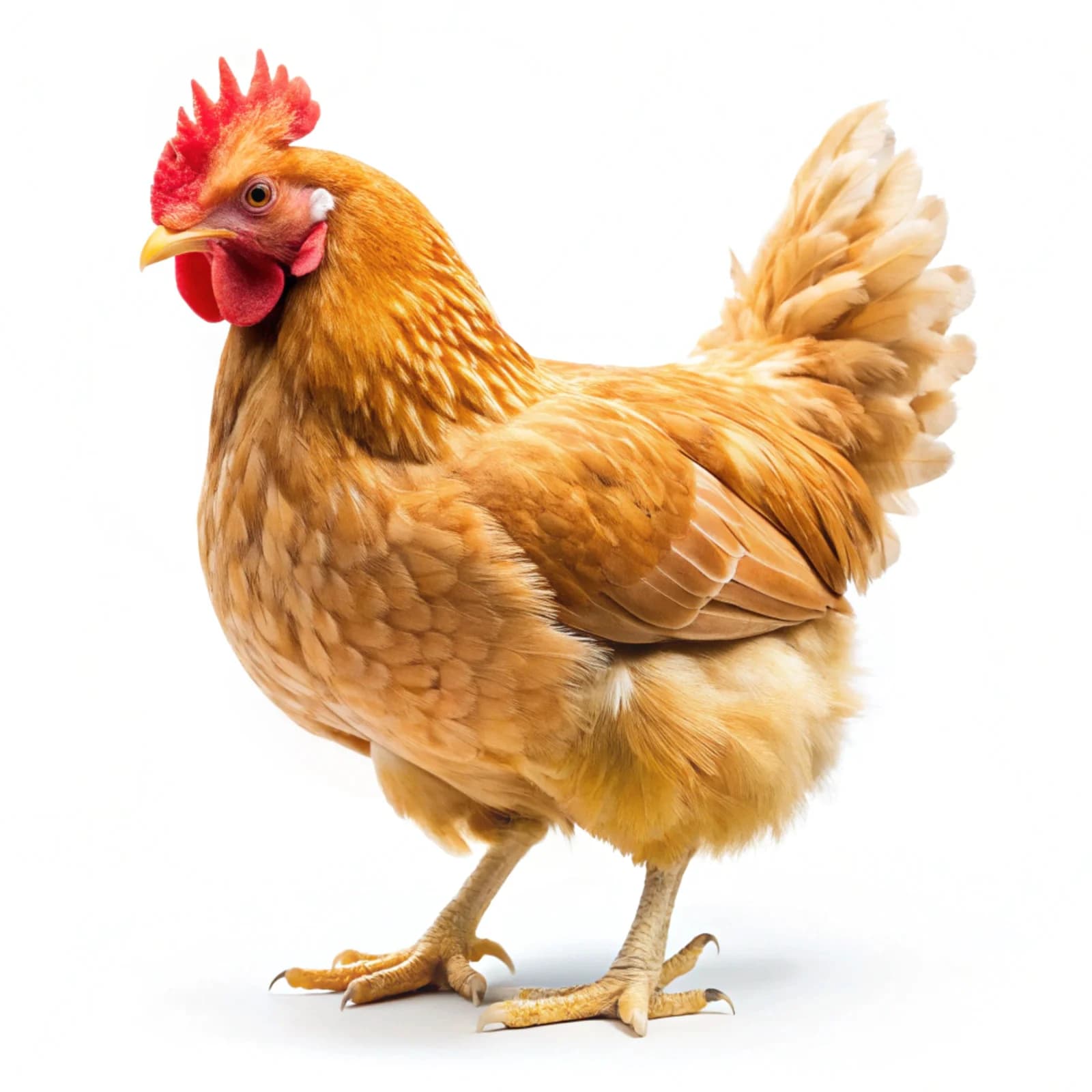 Full-Body Chicken Illustration - Isolated PSD