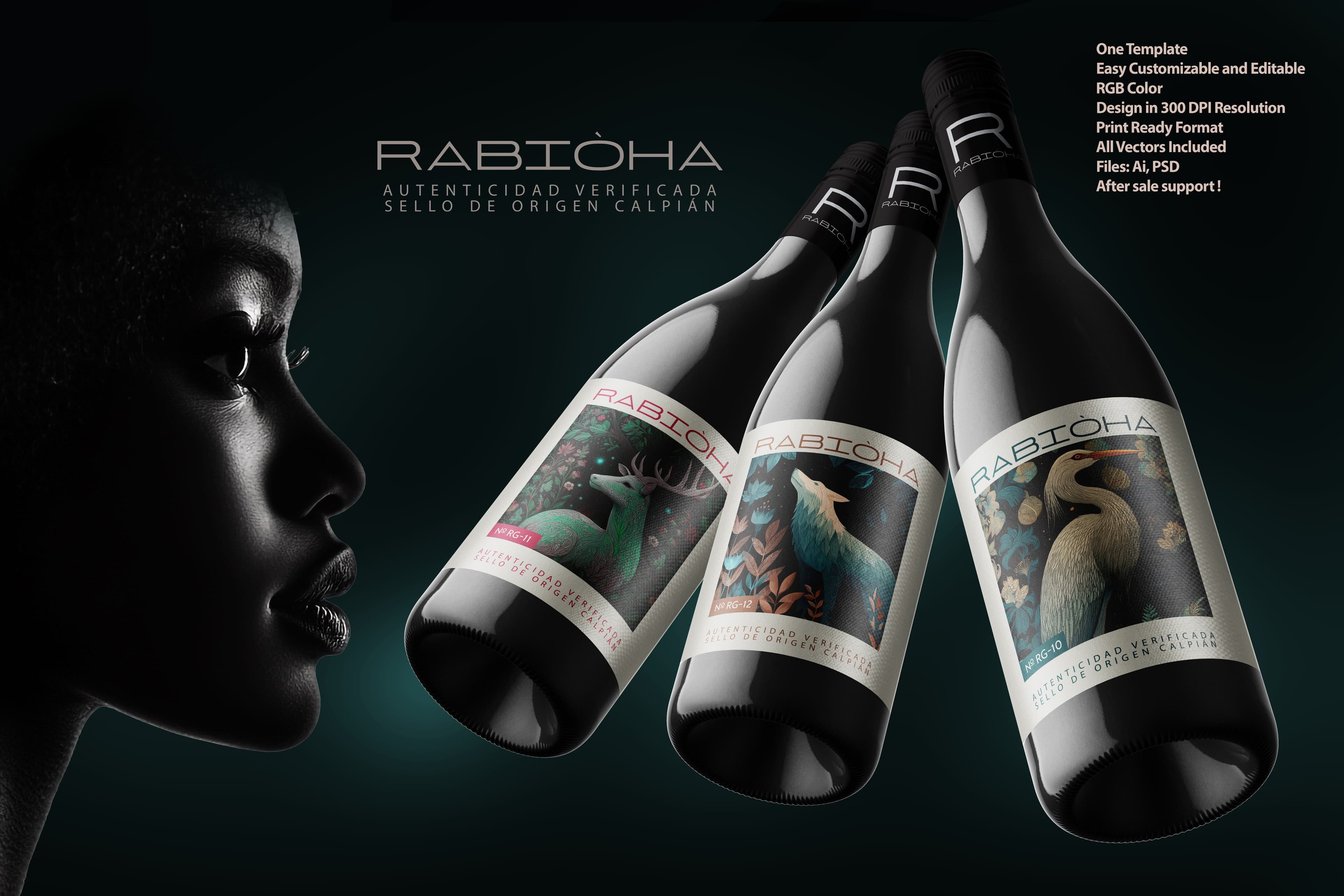 Free Wine Bottle Mockup Premium Design Brandex