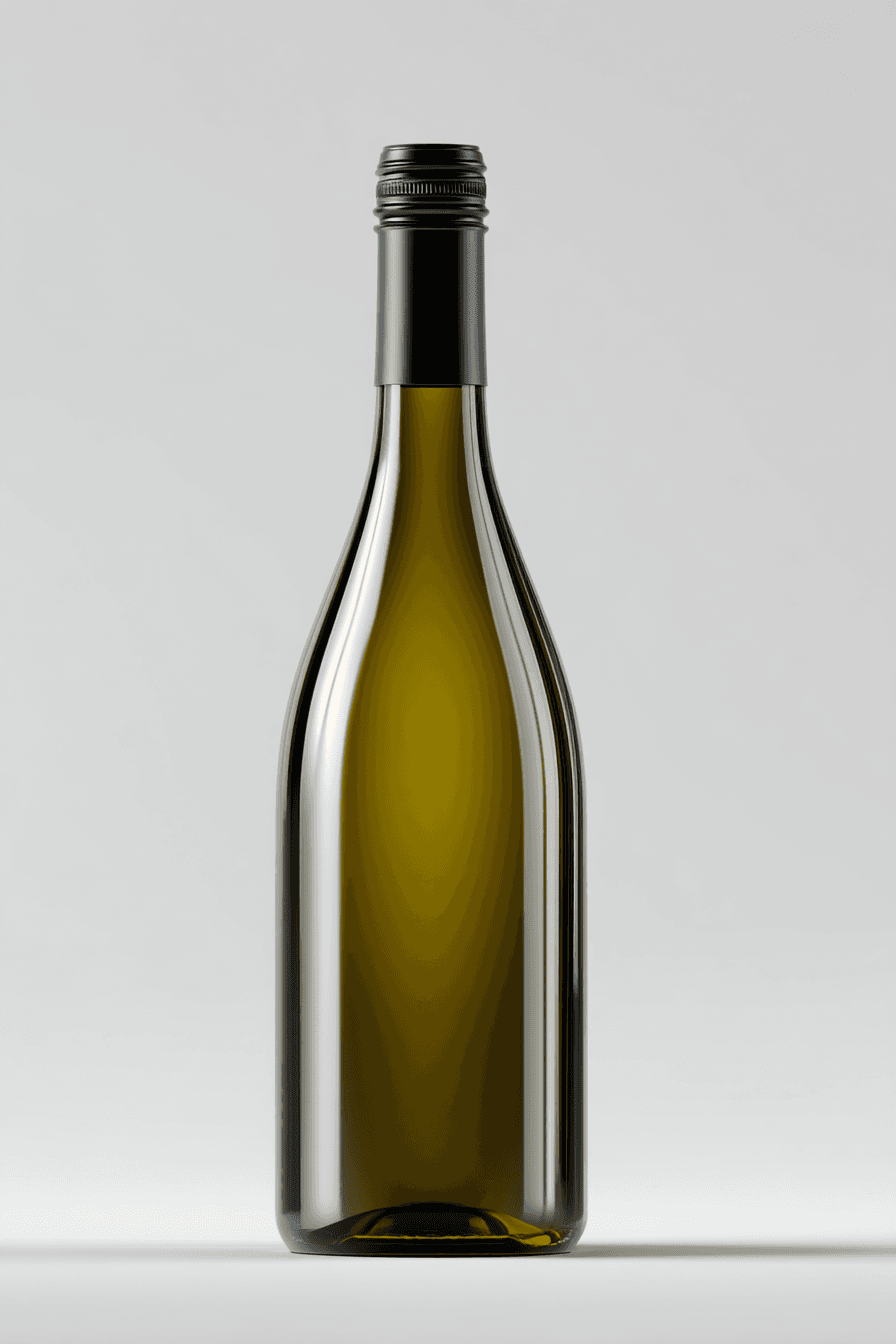 Minimalist Elegance: Wine Bottle