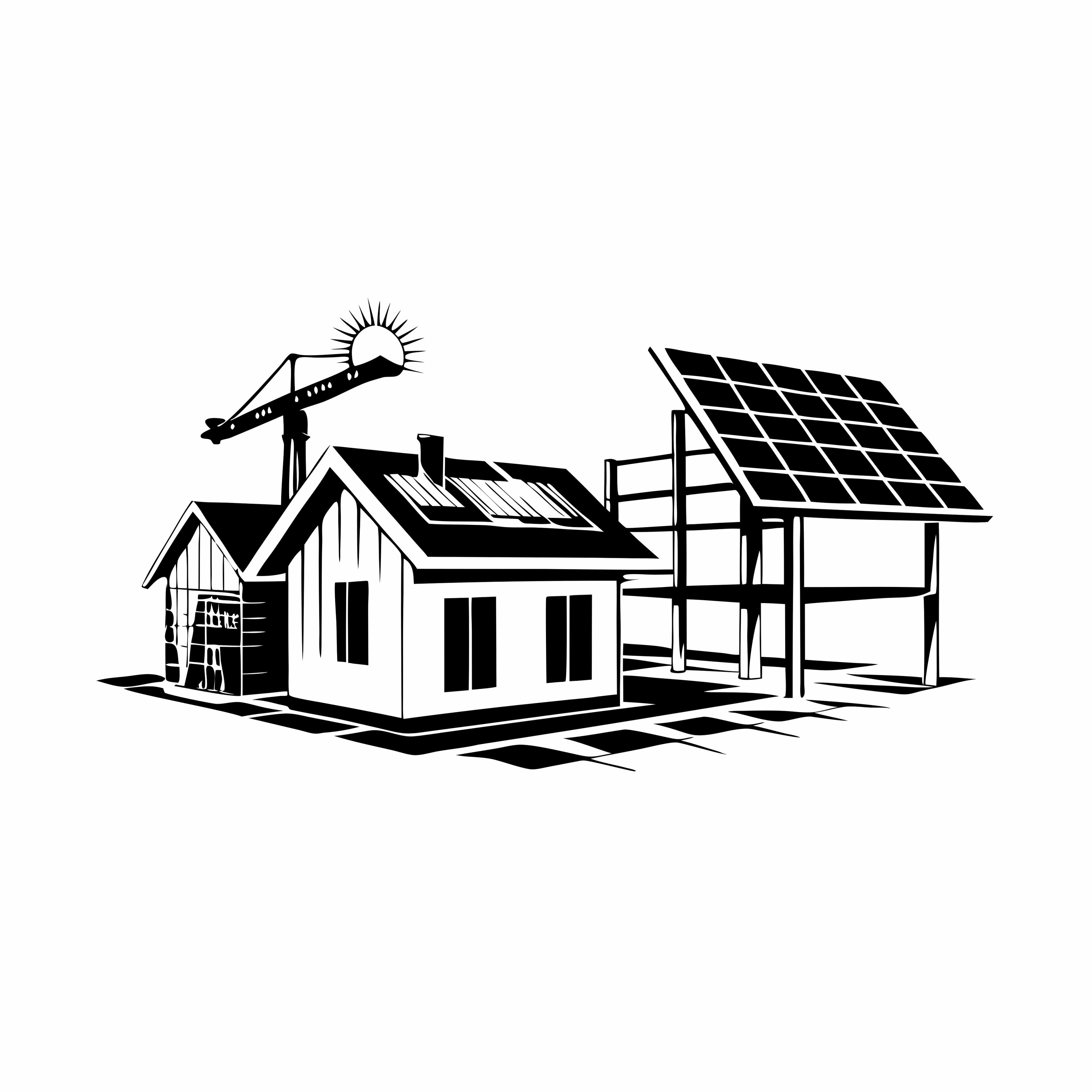Eco-Friendly Construction Site Vector