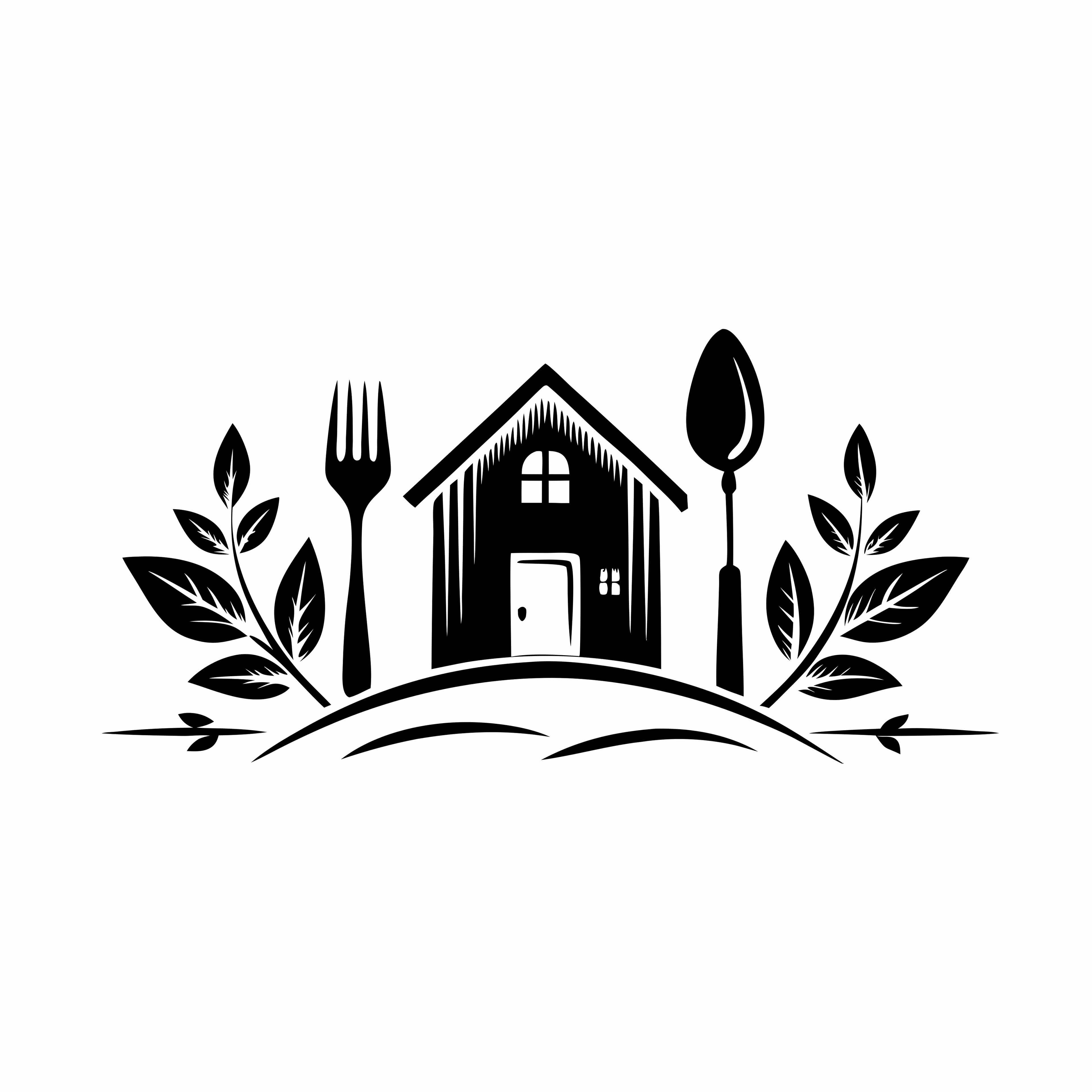 Eco-Friendly Restaurant Logo Vector