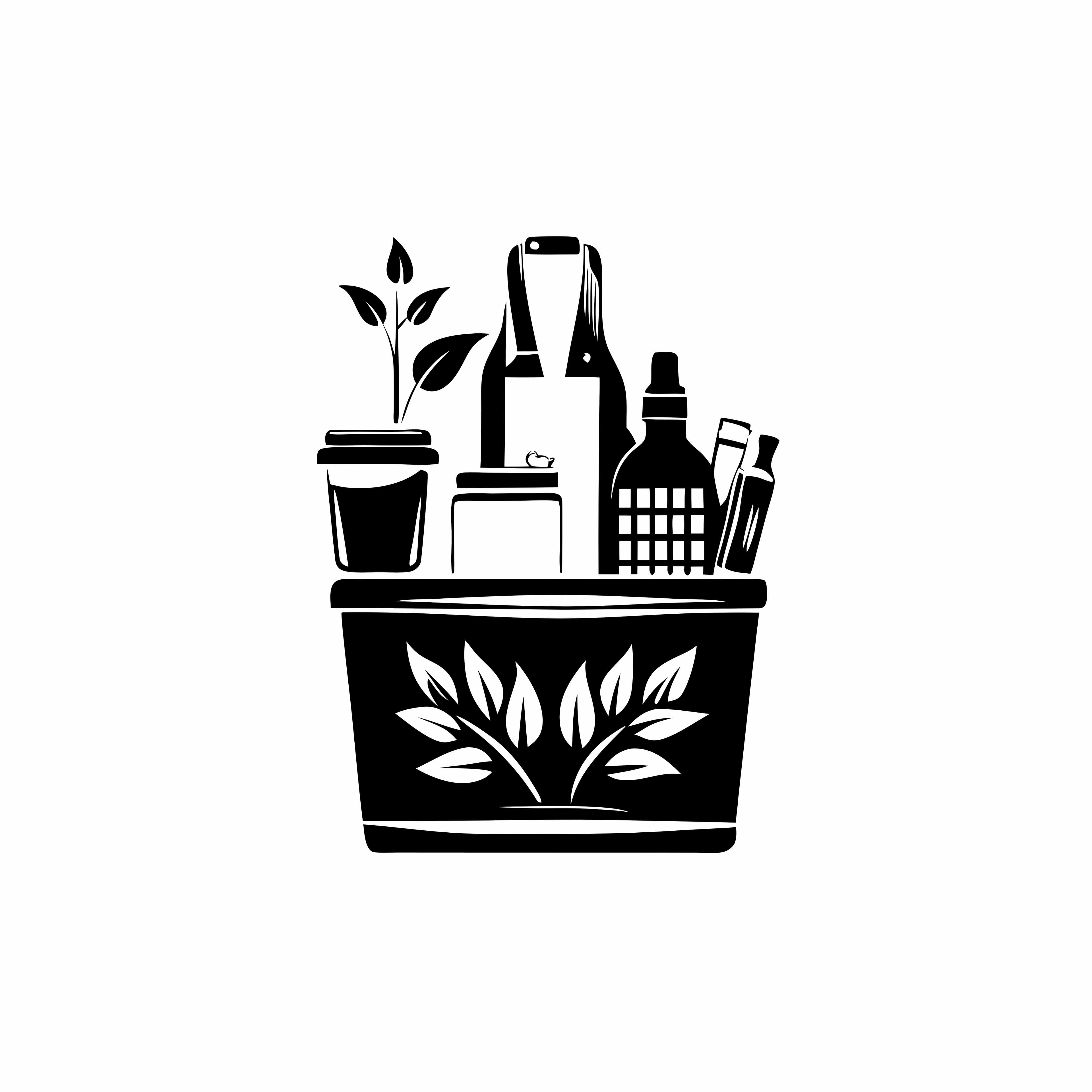 Plastic Free Supermarket Vector Illustration