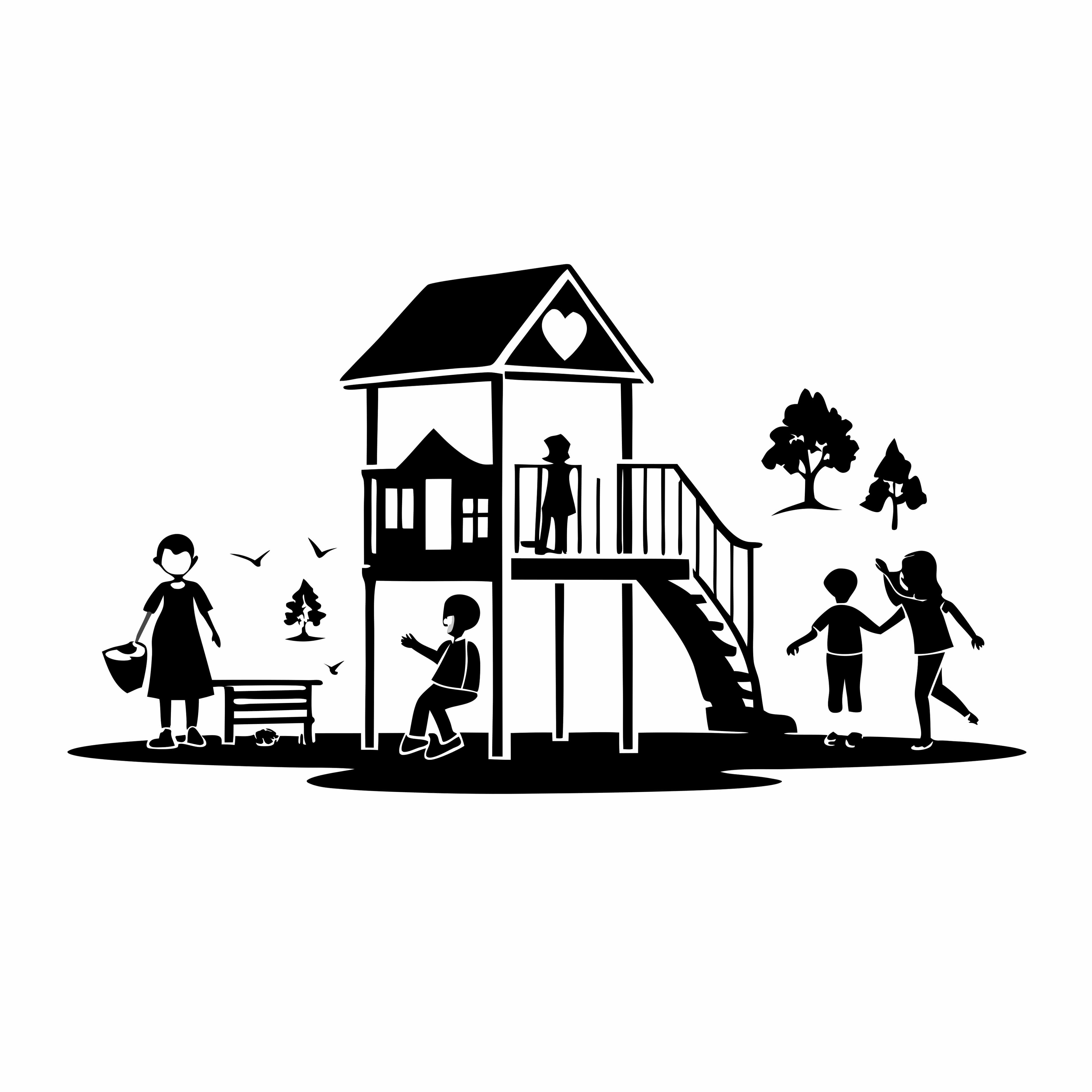 Colorful Recycled Plastic Playground Set