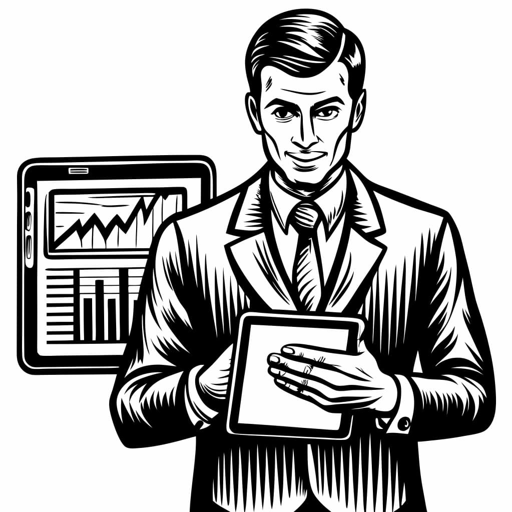 Financial Advisor Data Analysis Icon