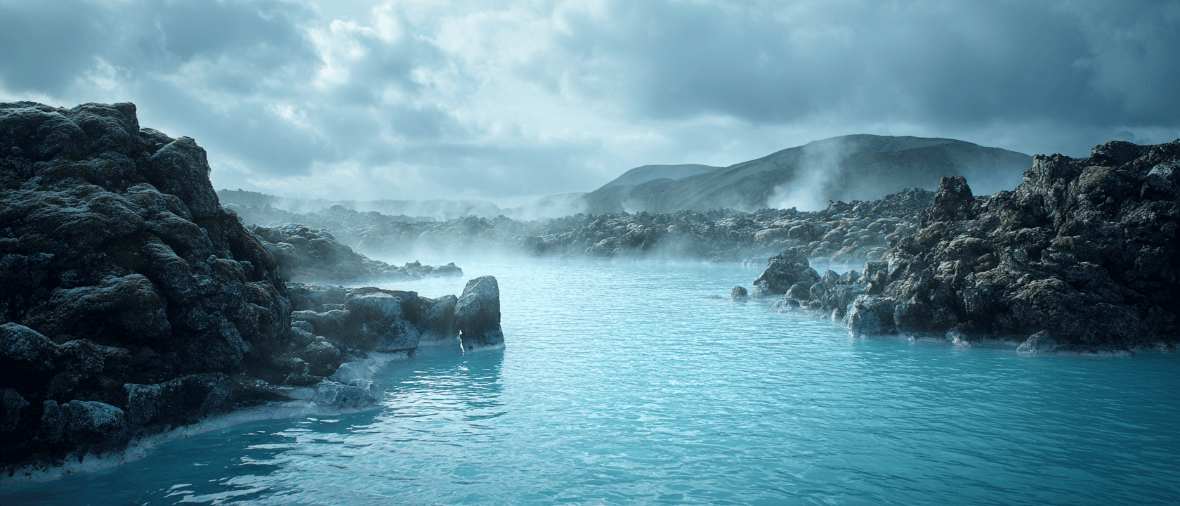 Misty Blue Lagoon Serenity