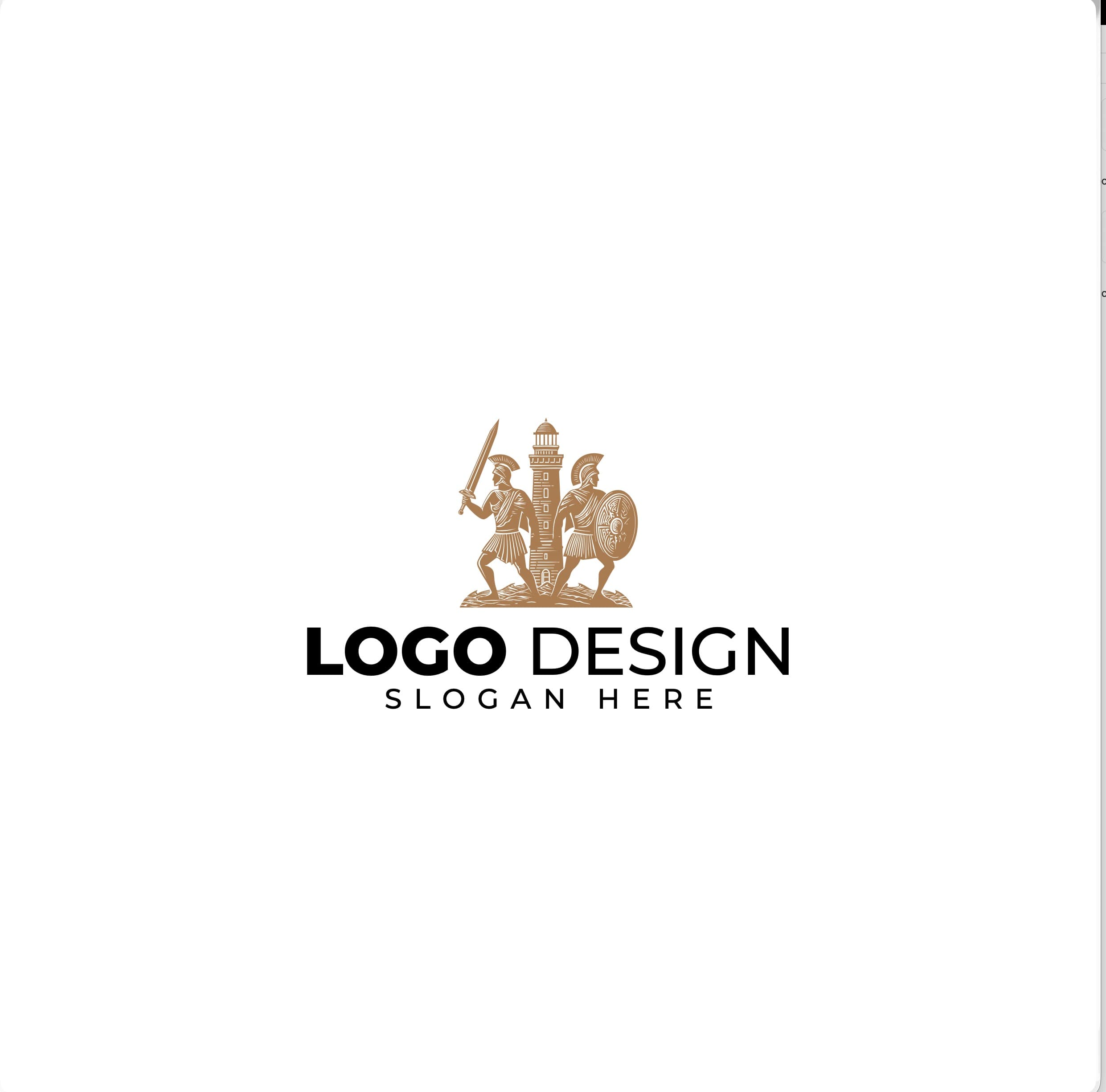 Brandex Logo Mockup EPS File