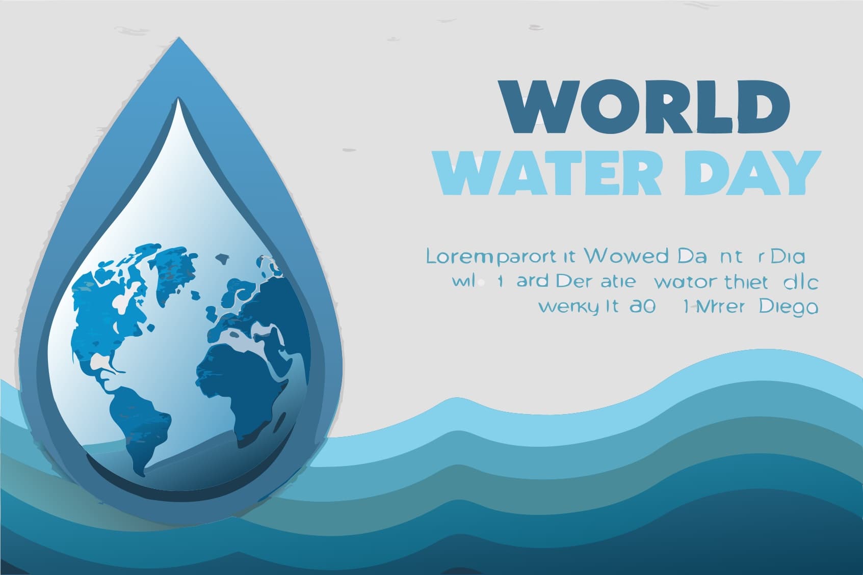 Modern Professional World Water Day Poster
