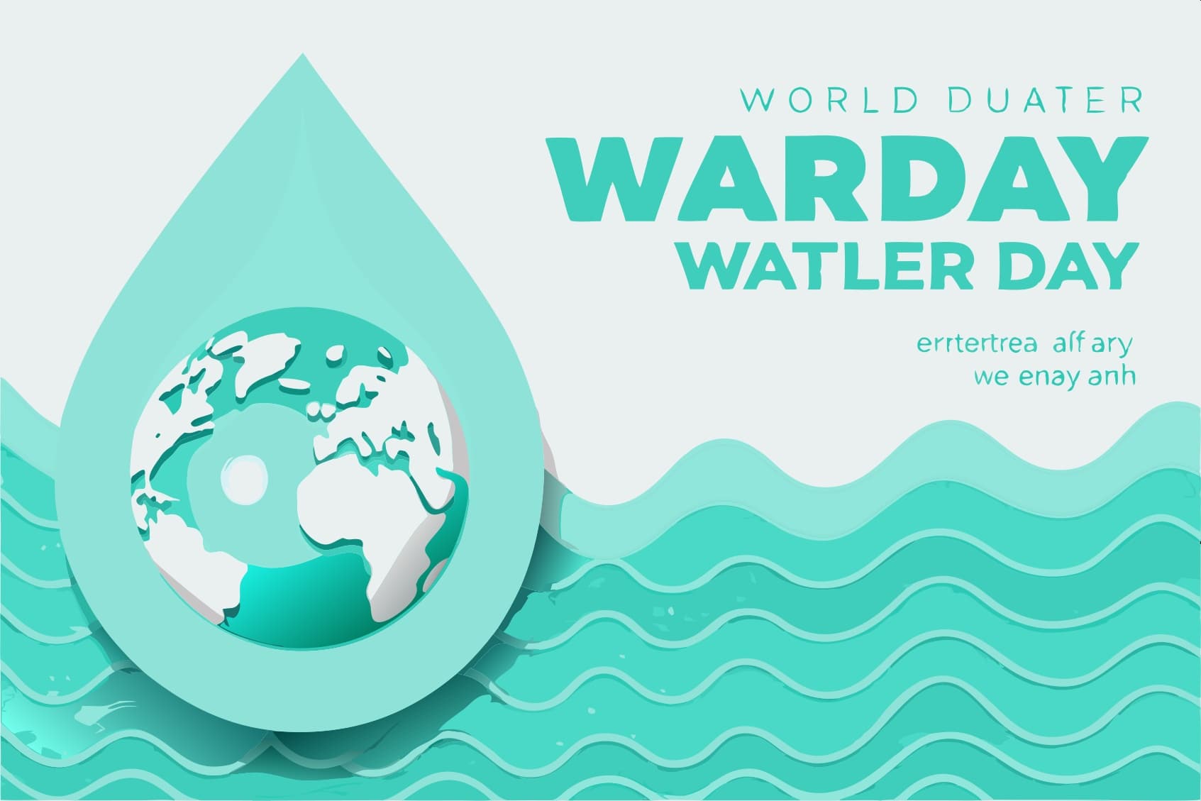 Creative World Water Day Poster Design
