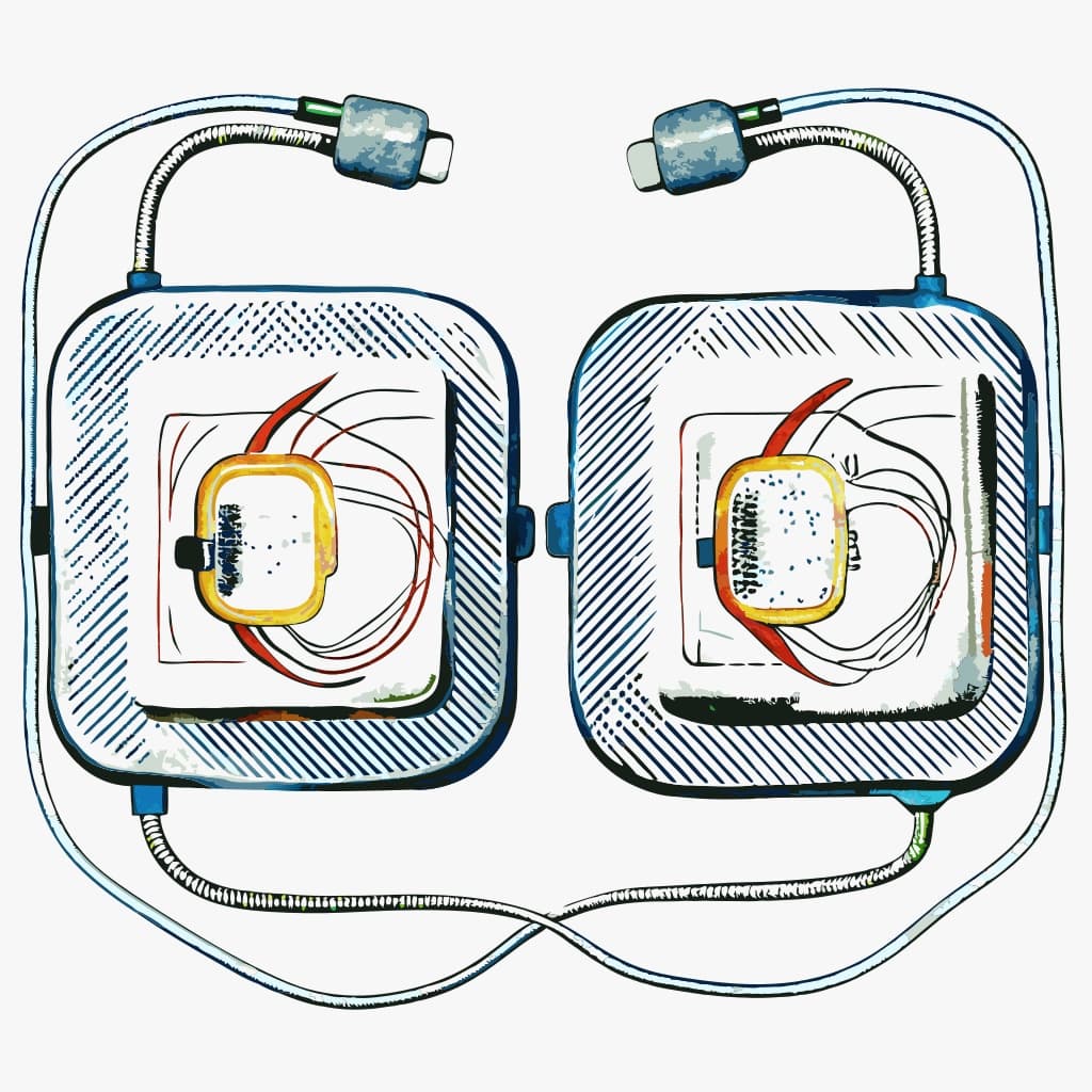 Basic Defibrillator Pads Vector Illustration