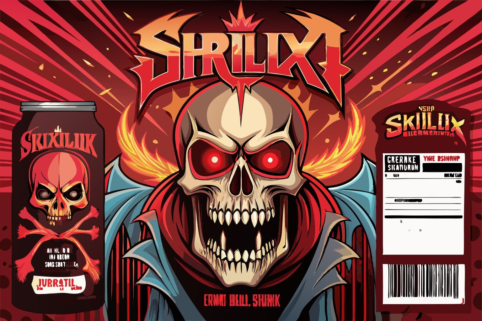 Bold Energy Drink Label Design