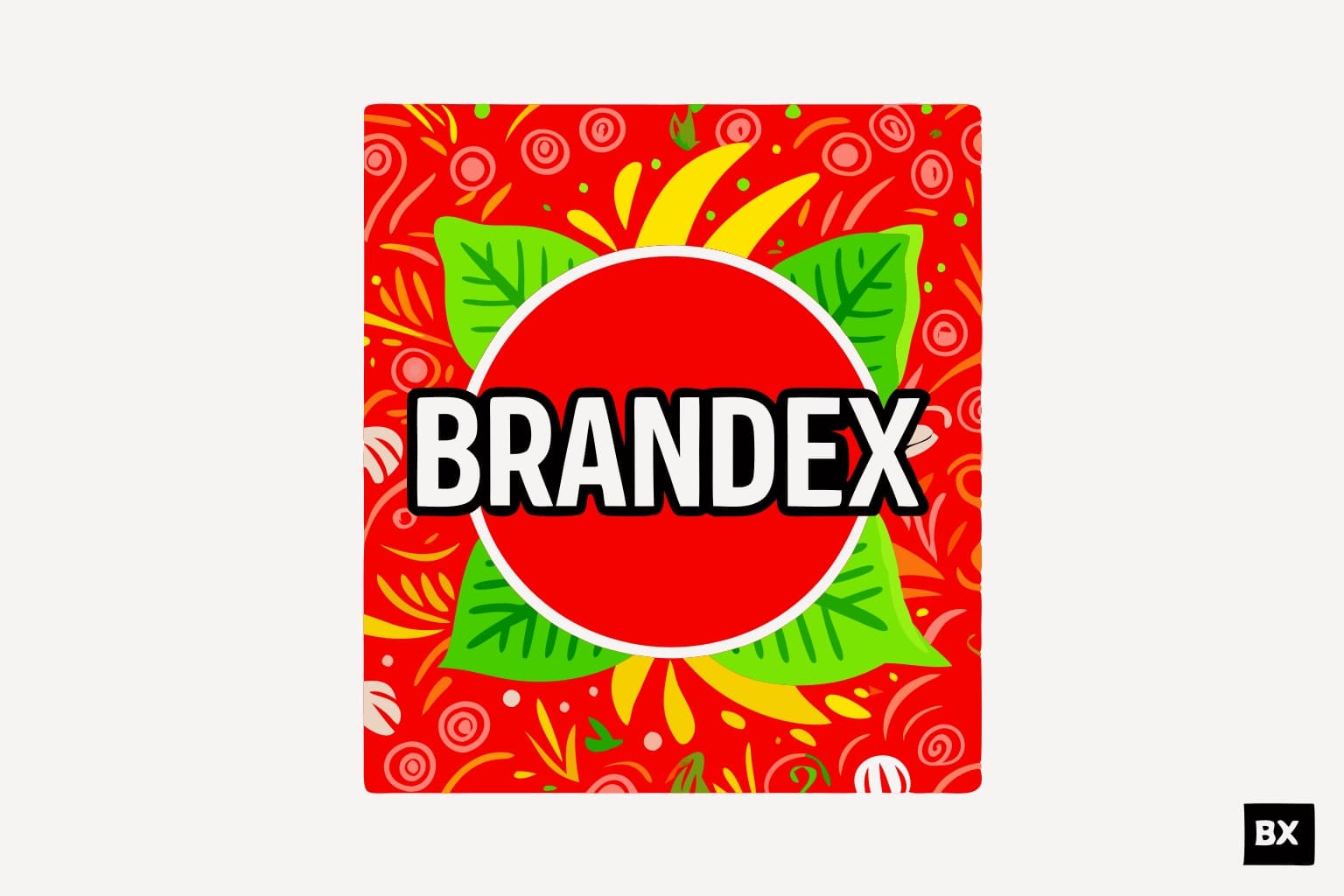 Modern Sugar-Free Gum Packaging Label