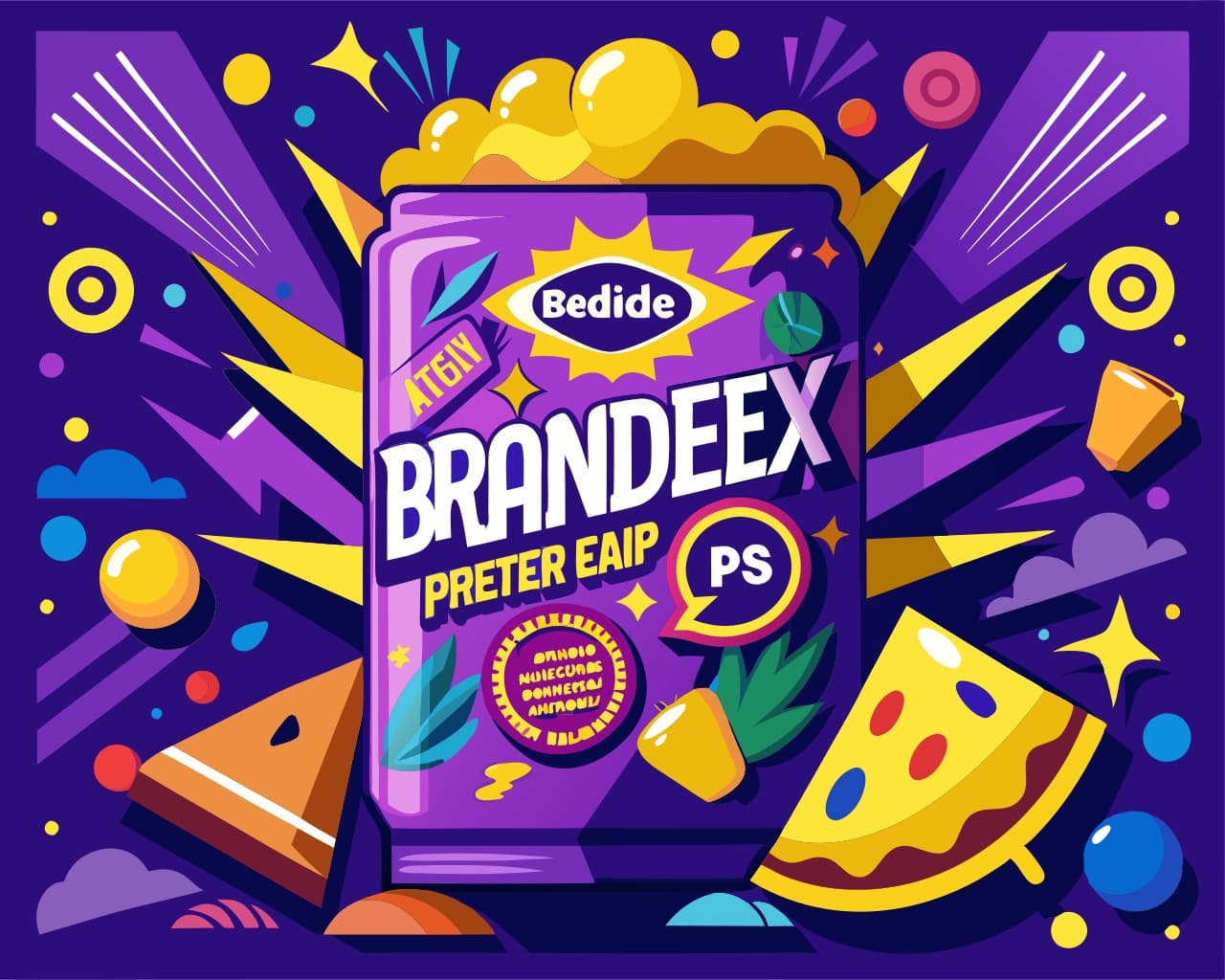 Vibrant Branding Potato Chips Packaging Design