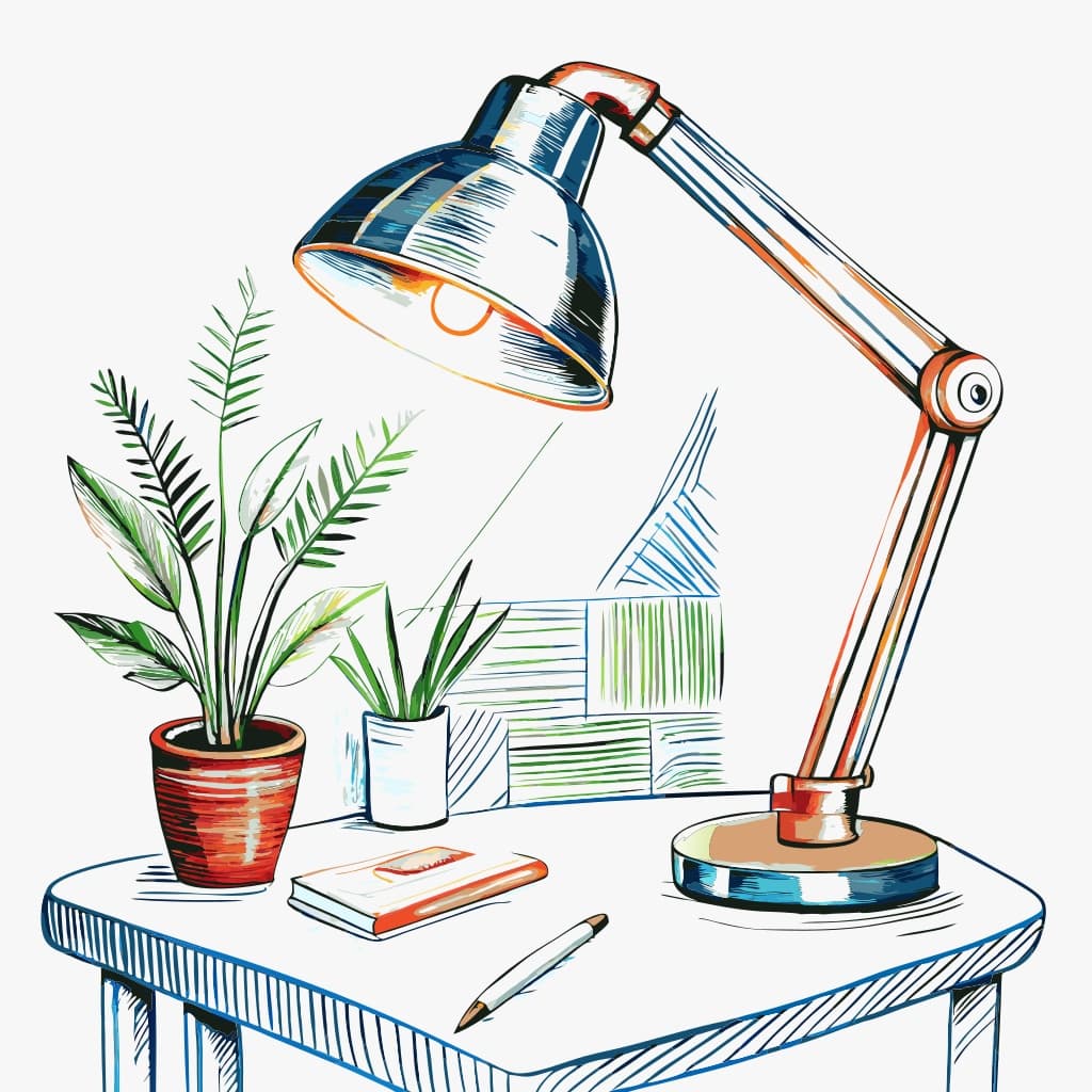 Sleek Modern Adjustable Desk Lamp