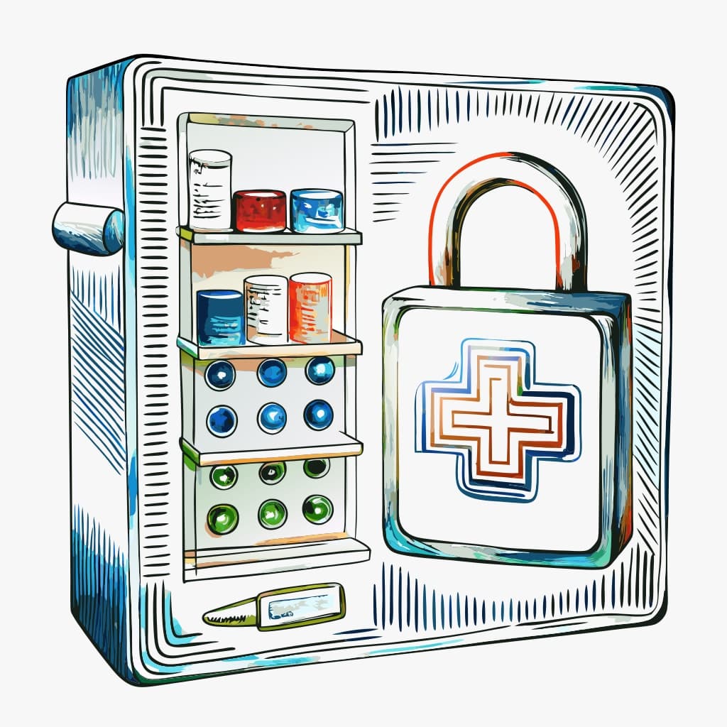 Compact Digital Medical Cabinet Lock