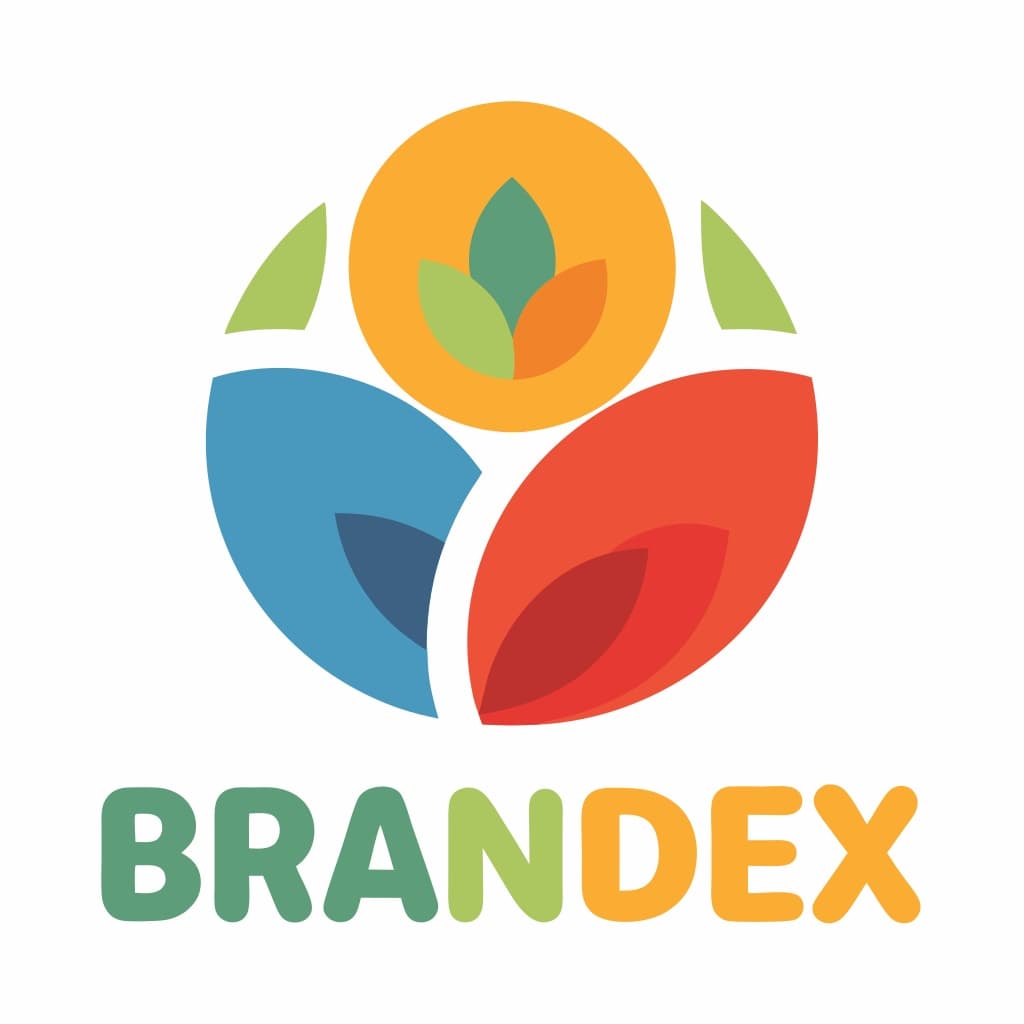 Modern Blue Geometric Logo Set